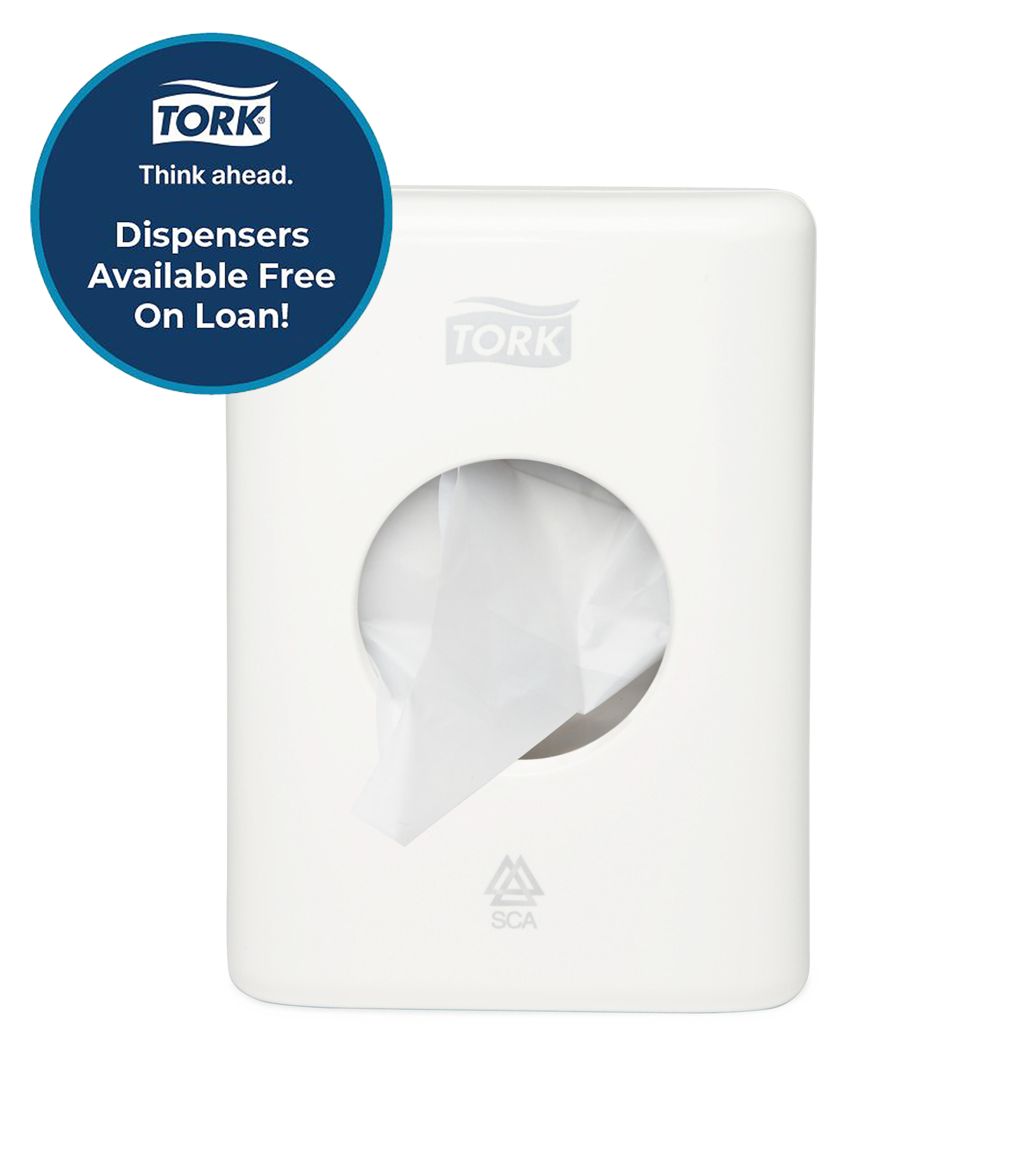 TORK Sanitary Towel Bag Dispenser - White