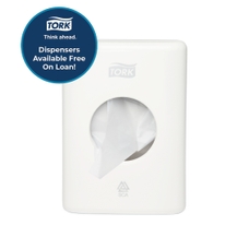 TORK Sanitary Towel Bag Dispenser - White