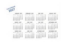 Classmates 2027 Calendar Tabs - Pack of 50