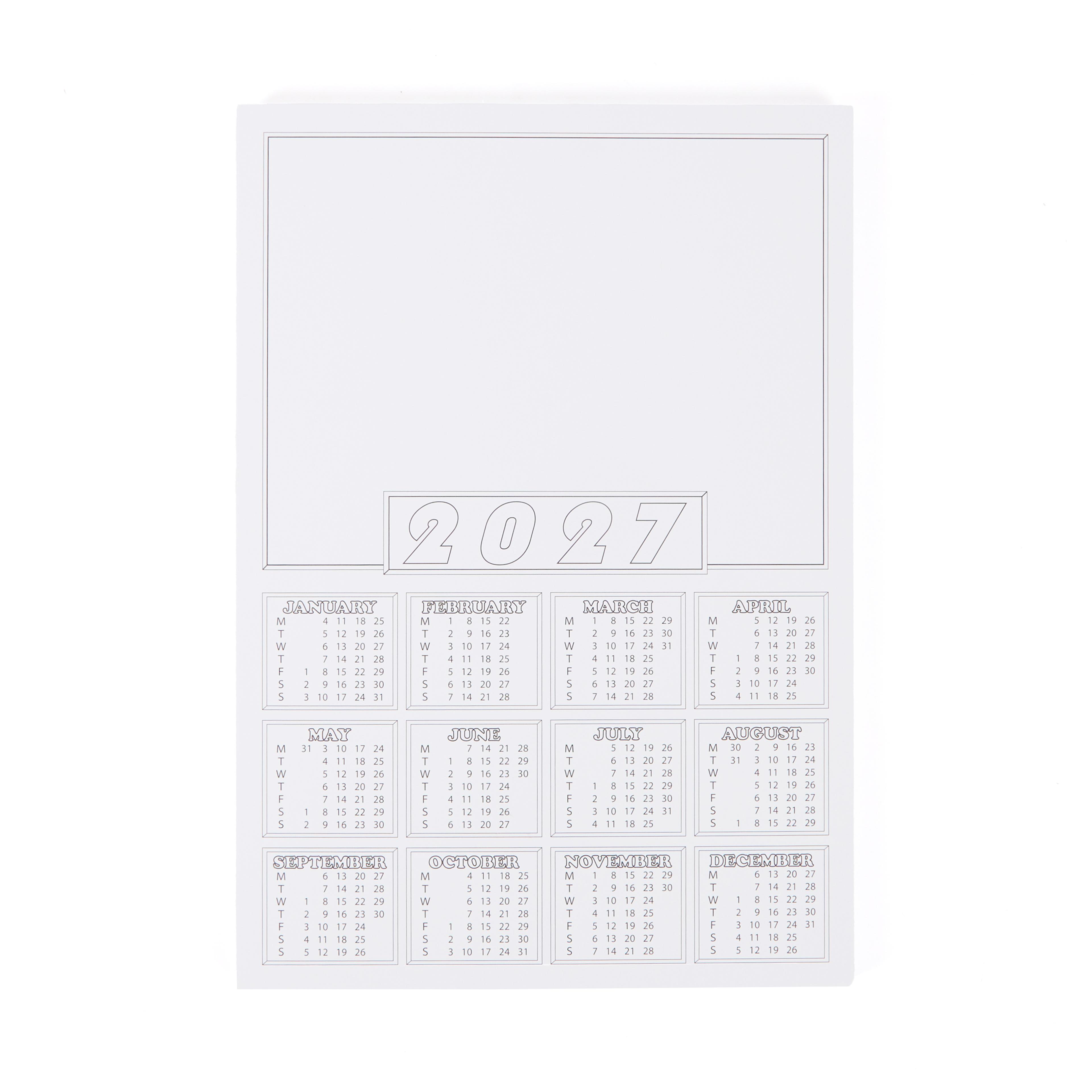Classmates 2027 Month View Calendar With Blank Area - Pack of 50