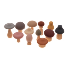 Silicone and Wooden Mushrooms from Hope