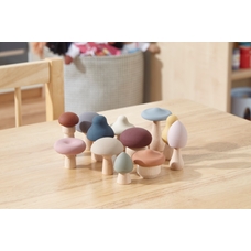 Silicone and Wooden Mushrooms from Hope Education - Pack of 12
