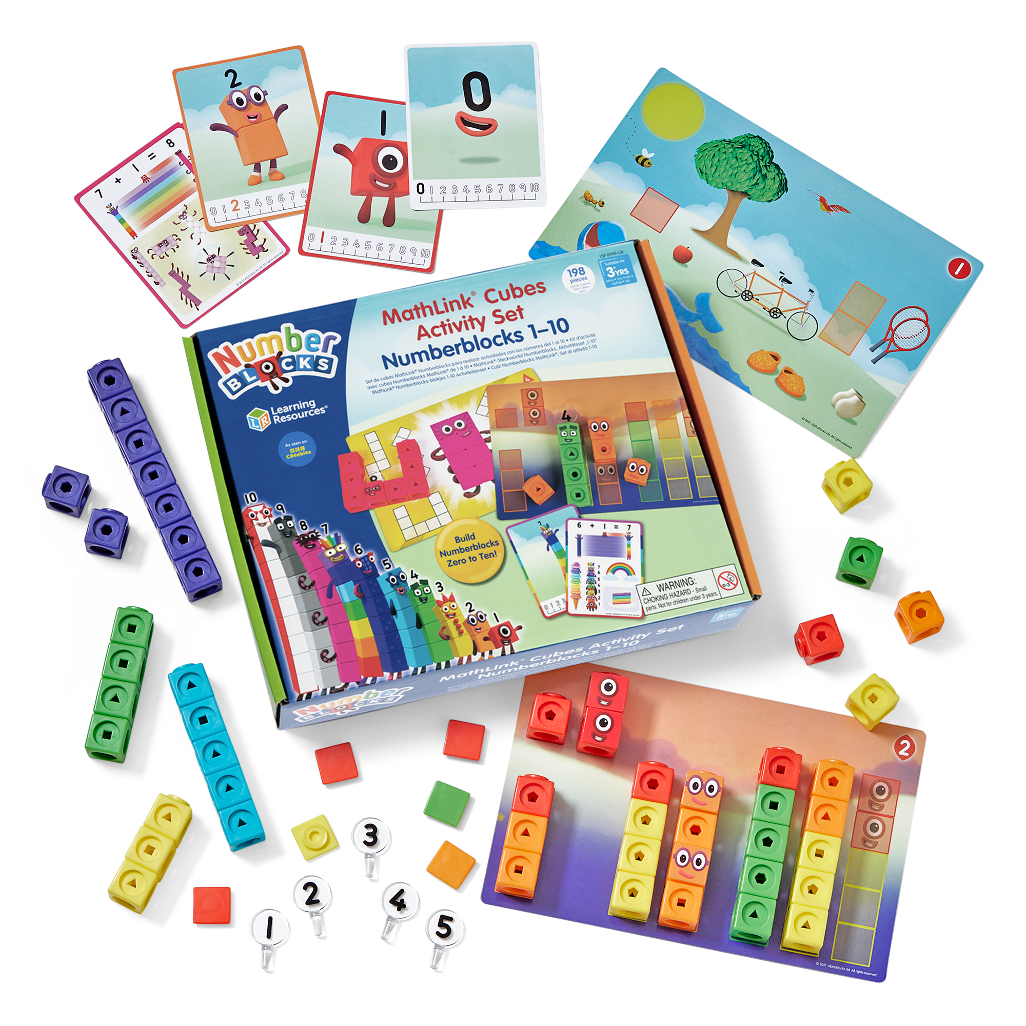 Learning Resources Mathlink Cubes Numberblocks 1-10 Activity Set