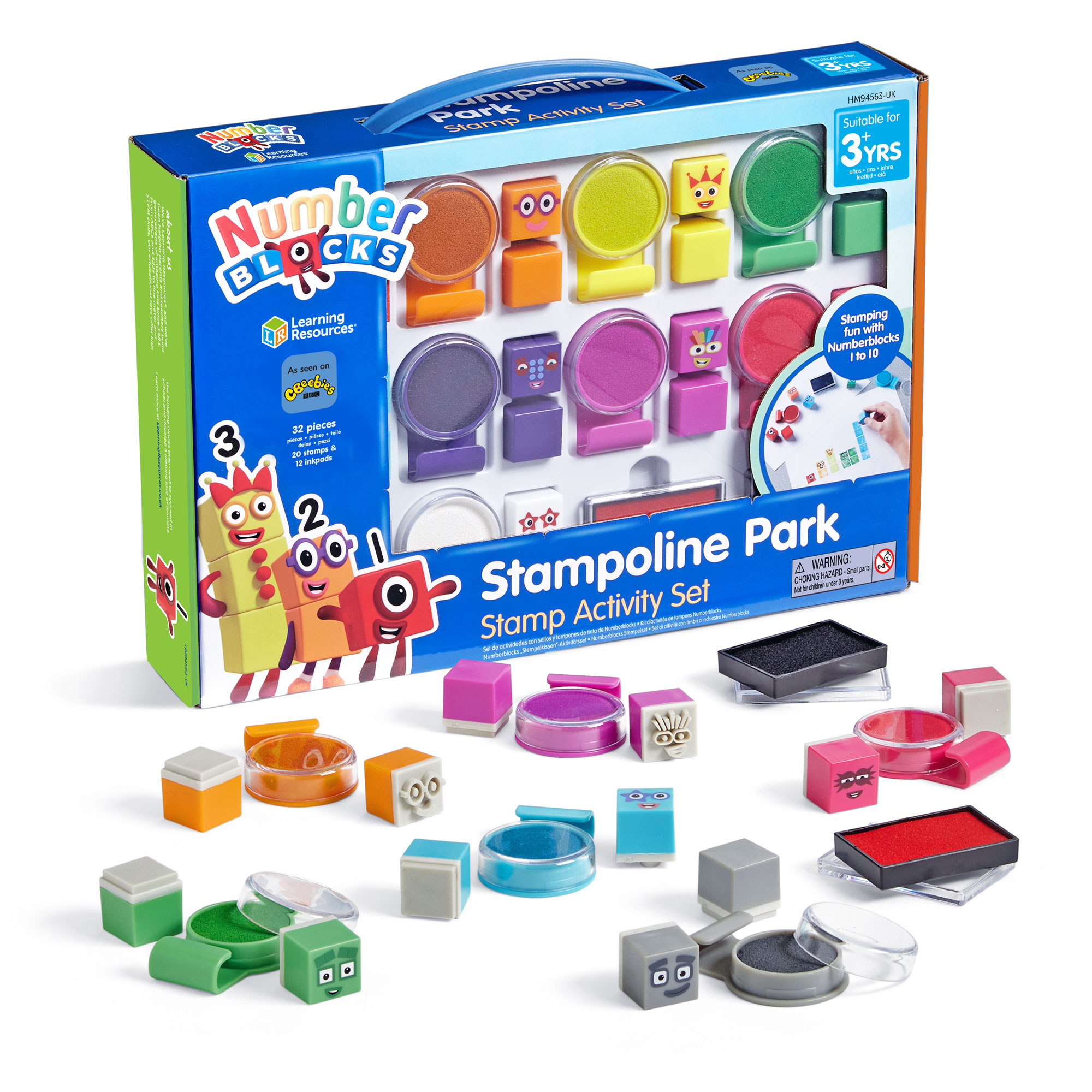 GP00052006 Learning Resources Numberblocks Stampoline Park Stamp Activity Set GLS