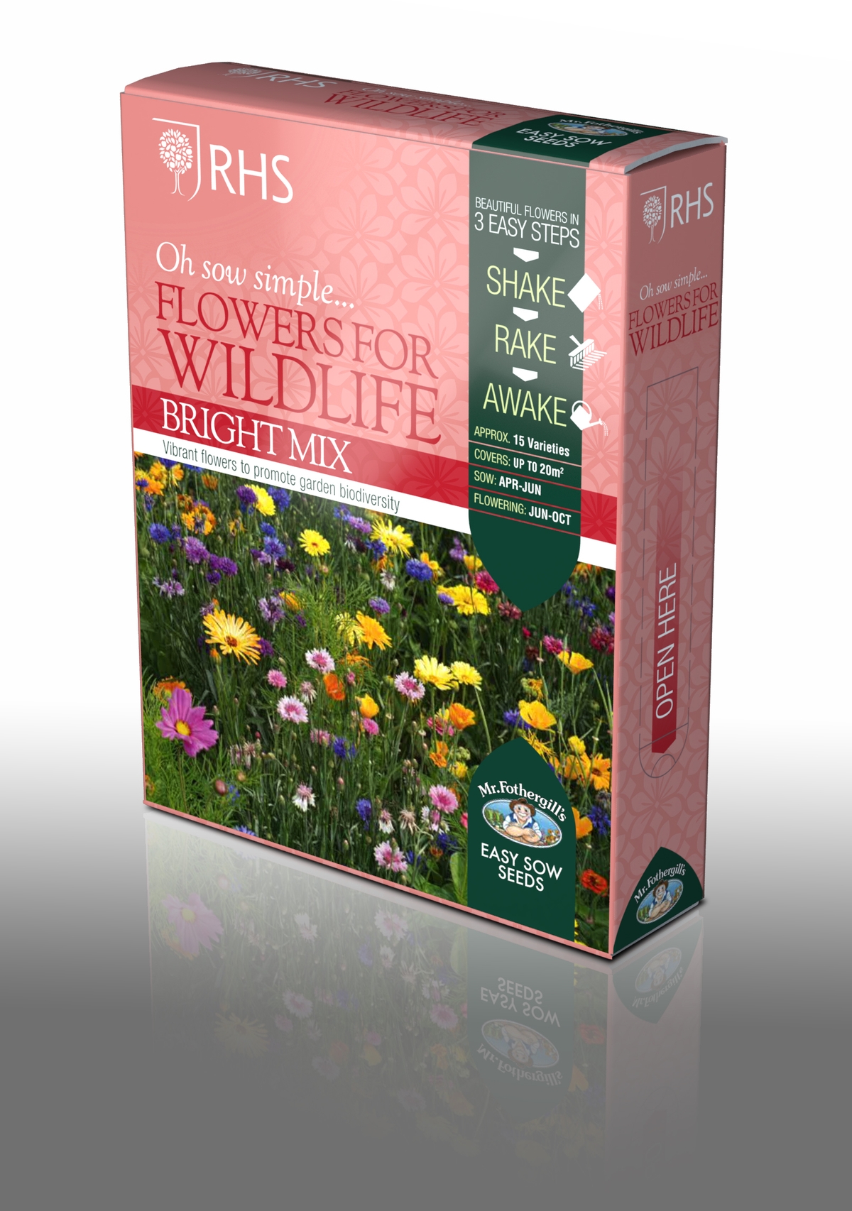 Now Rhs RHS Flowers for Wildlife Bright Mix Seed Pack | HP00052049 | Findel ...