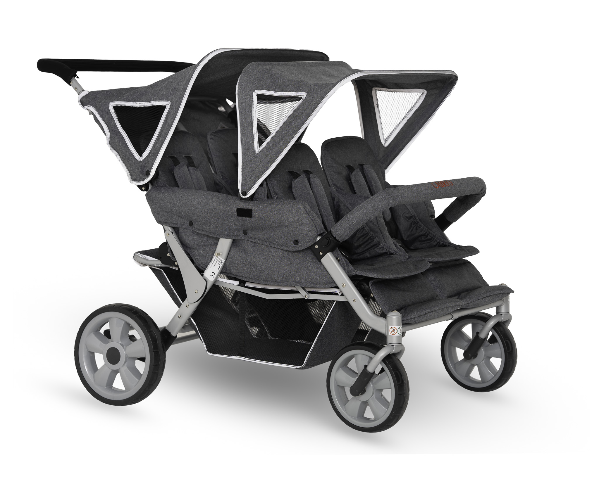 Cabrio 4 Seater Stroller with Raincover