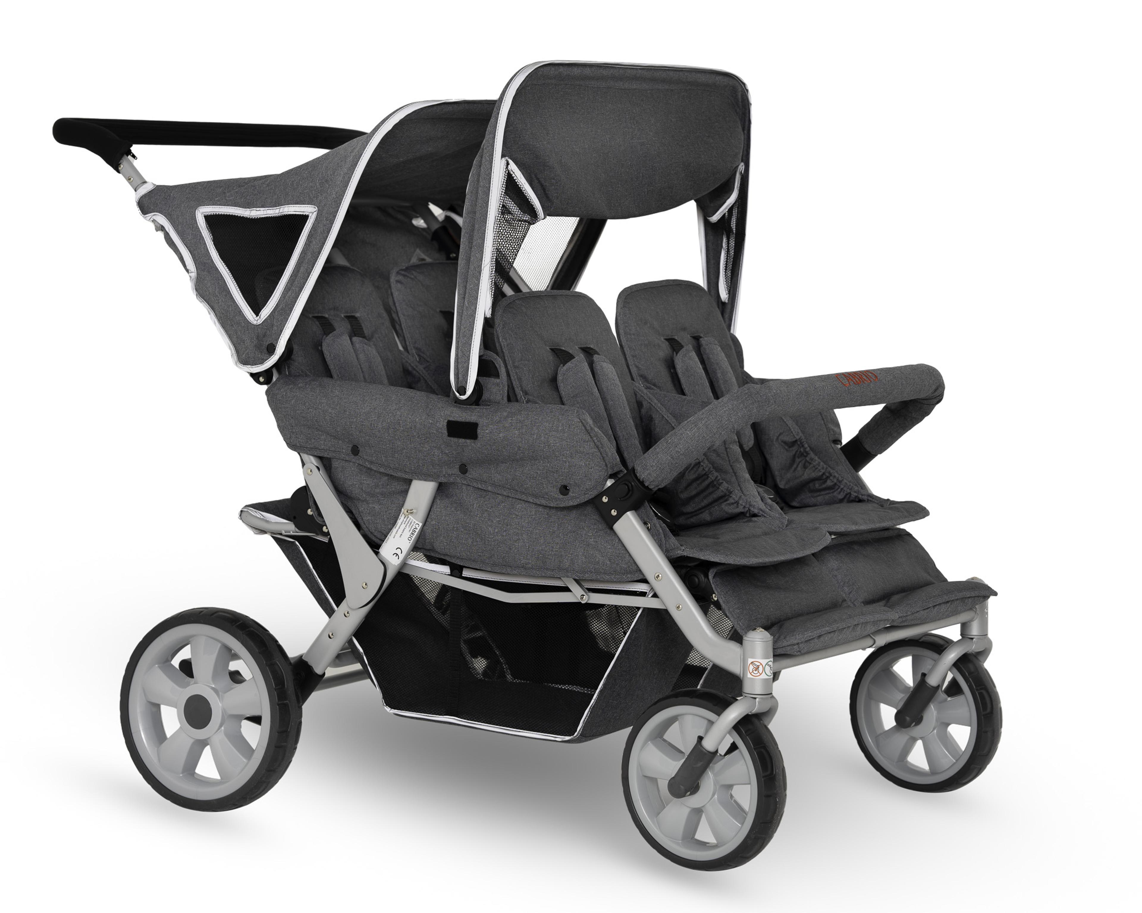 Cabrio 4-Seater Stroller with Raincover