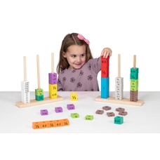 Wooden Fraction and Decimal Towers 