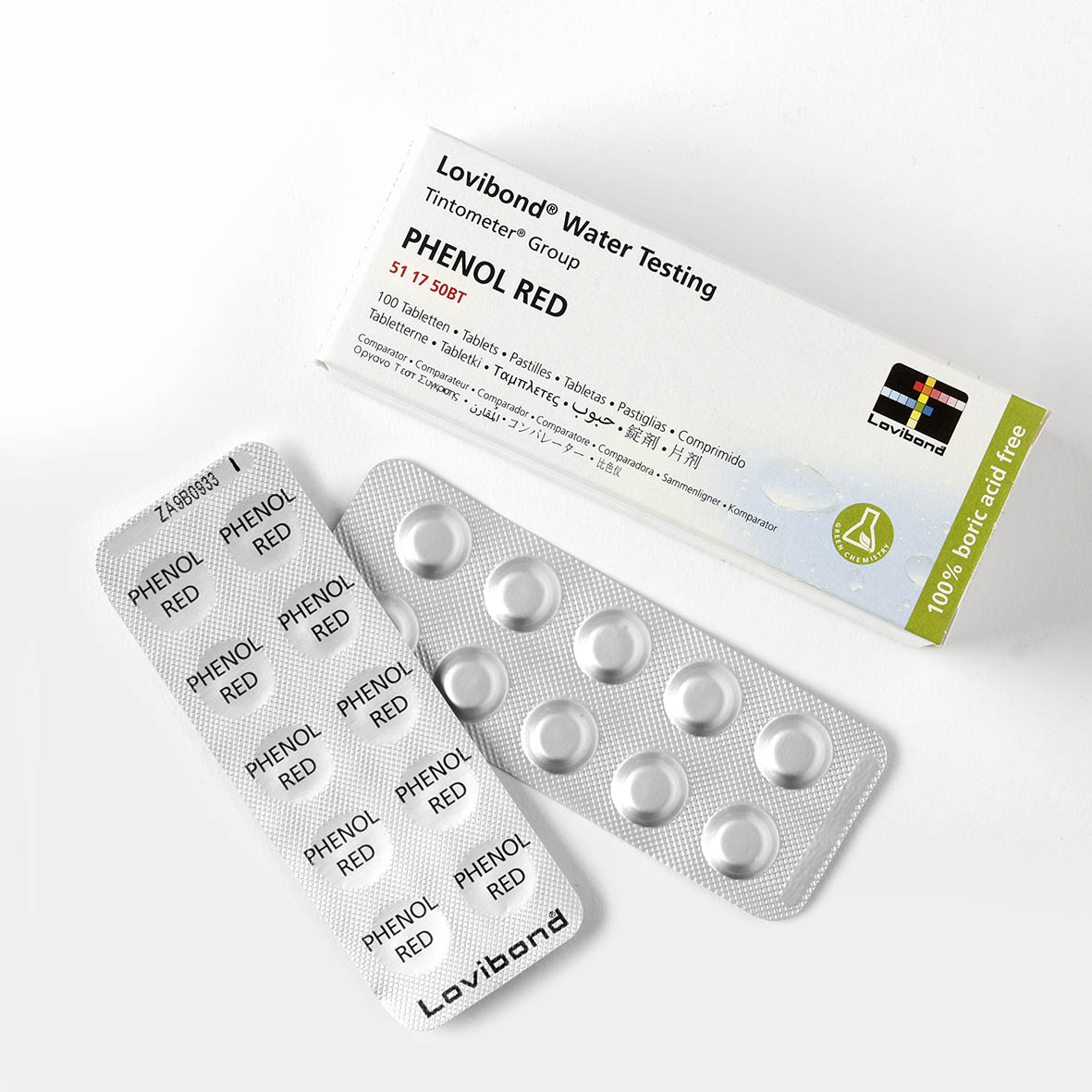 Comprimés PHENOL RED 100 Unités - Testeur PH Photomètre Pour Piscine - Mesure Précise Niveau Acidité