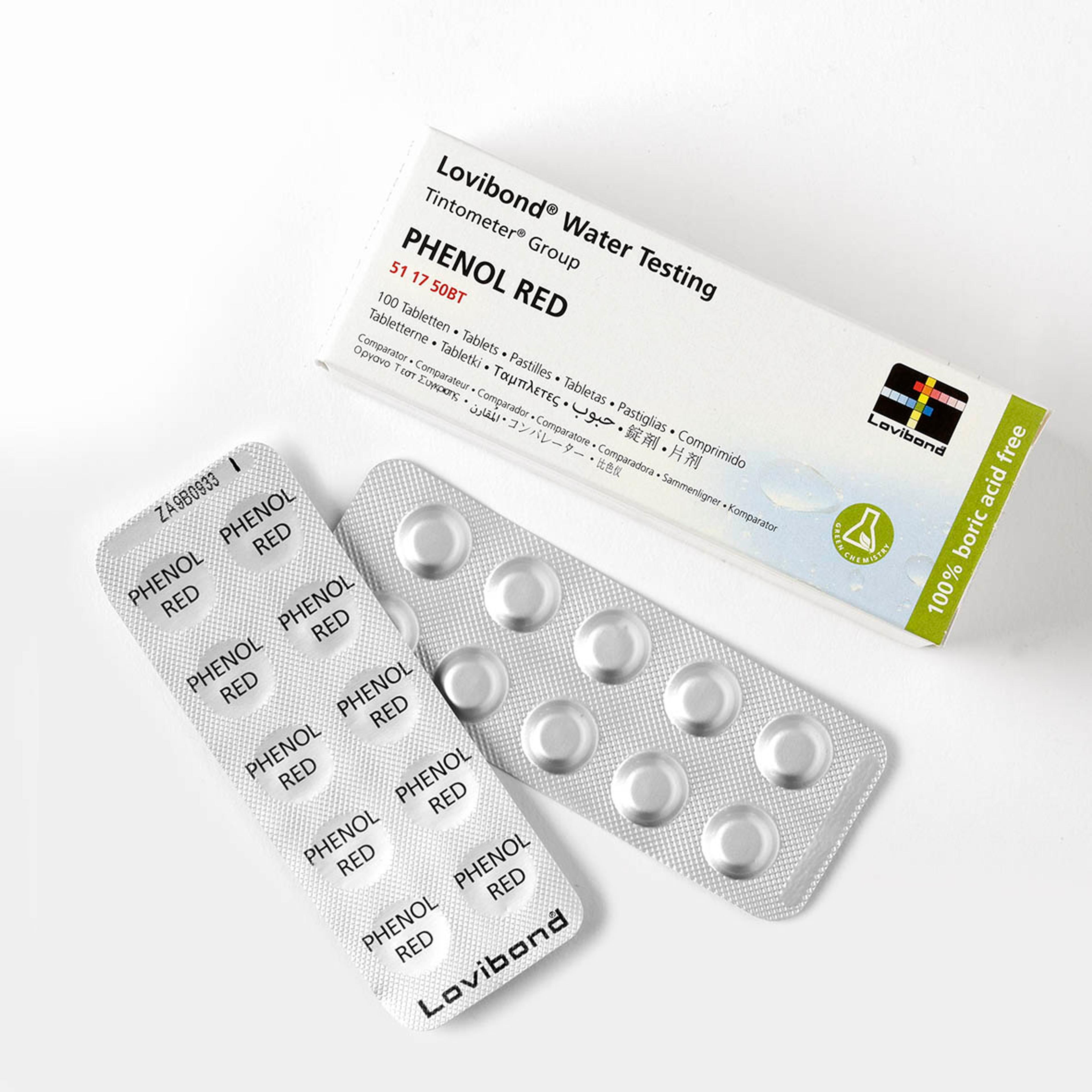 Lovibond Test Tablets Phenol Red - Pack 100