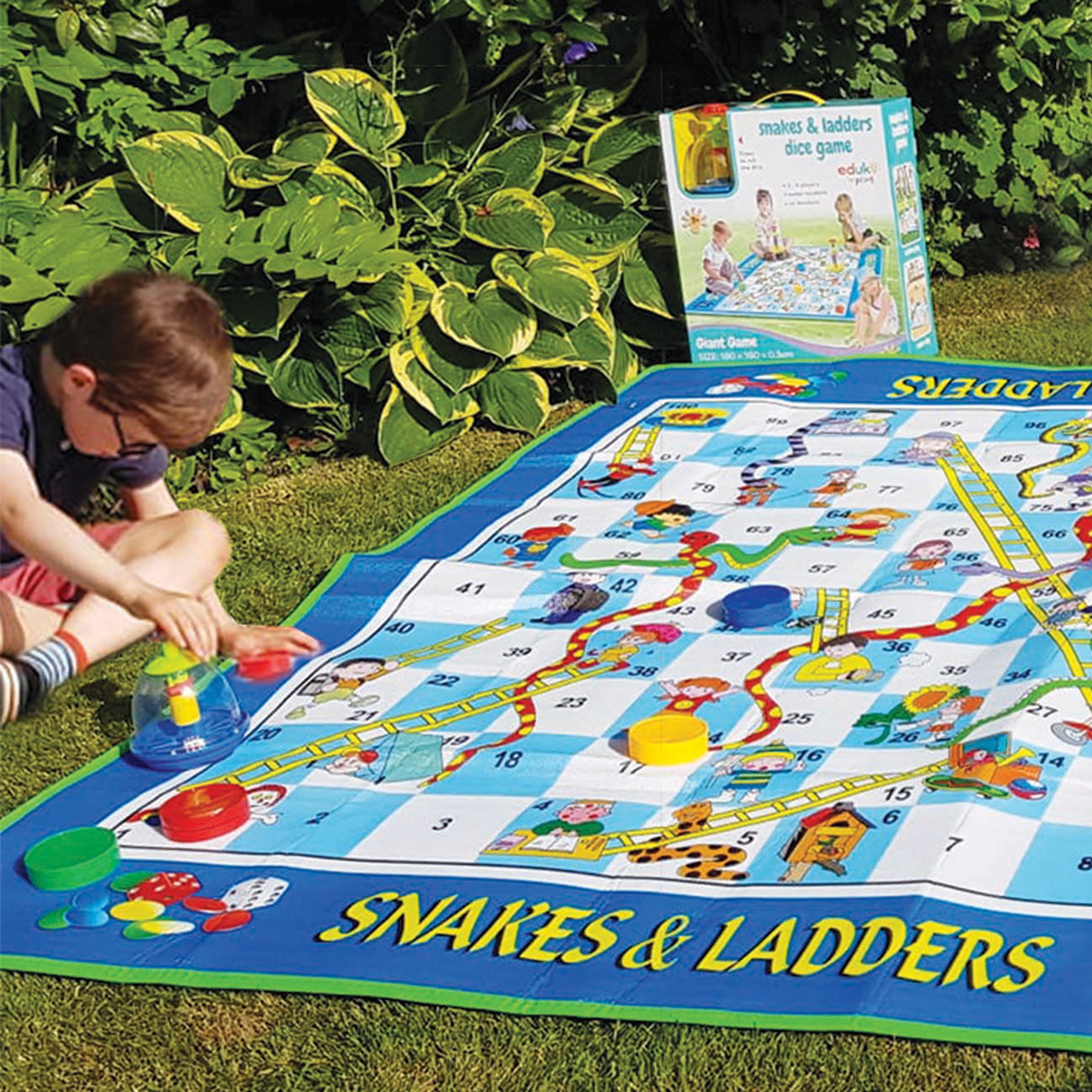 eduk8 worldwide Snakes And Ladders Dice Game - Large