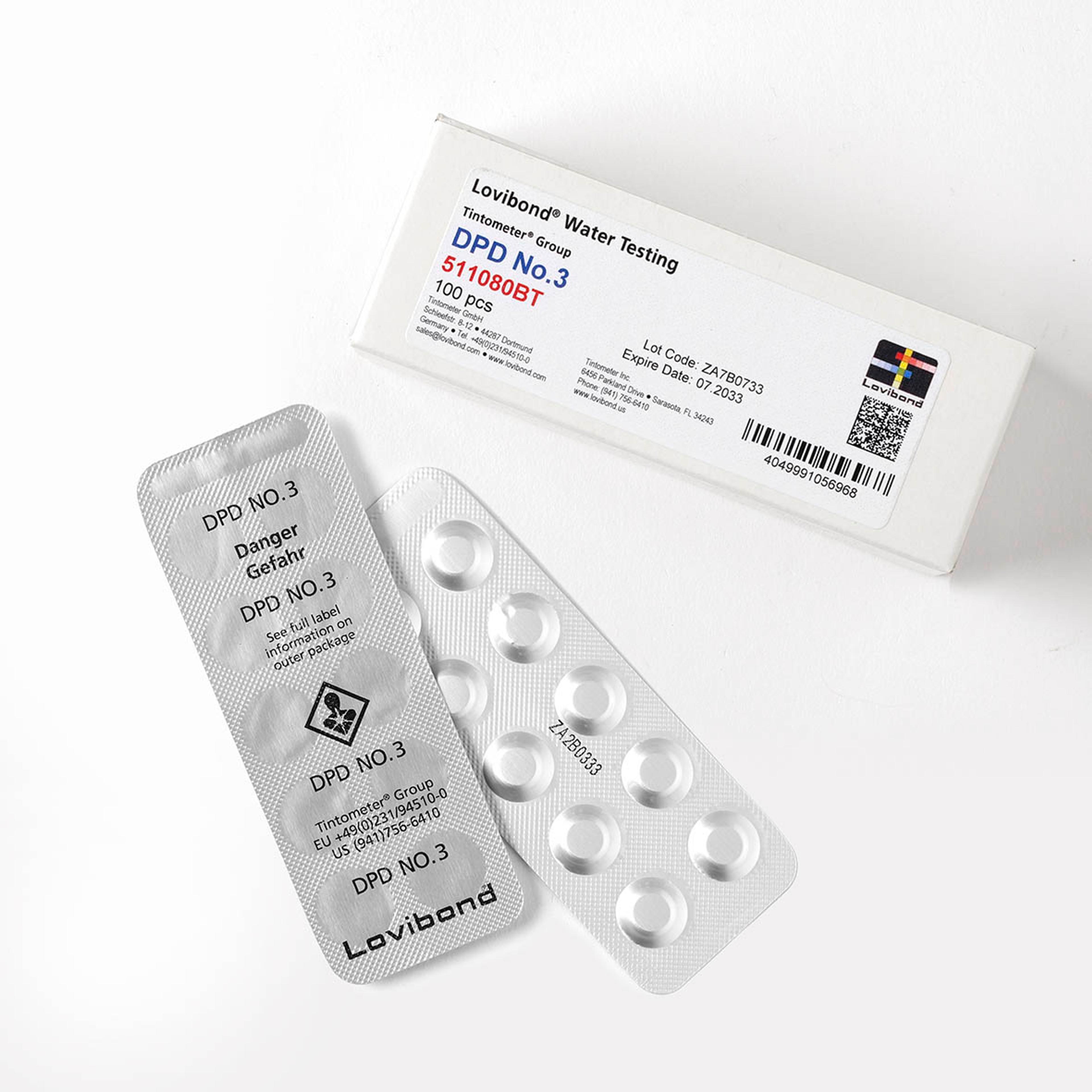 Lovibond Test Tablets - DPD No. 3 - Pack of 100