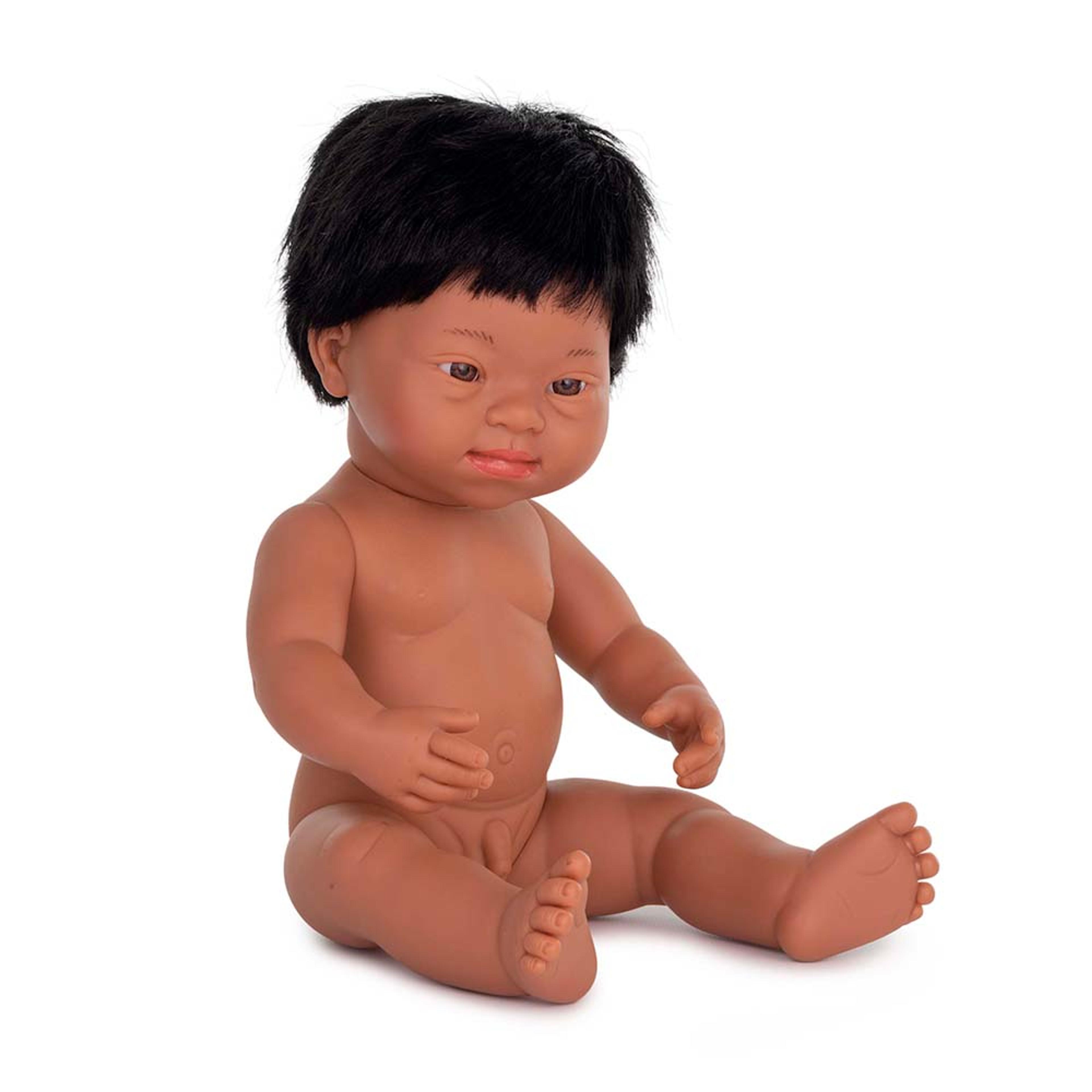 miniland Baby Doll Hispanic Boy with Down's Syndrome