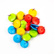 Plastic Castanets - Multicoloured - Pack of 36