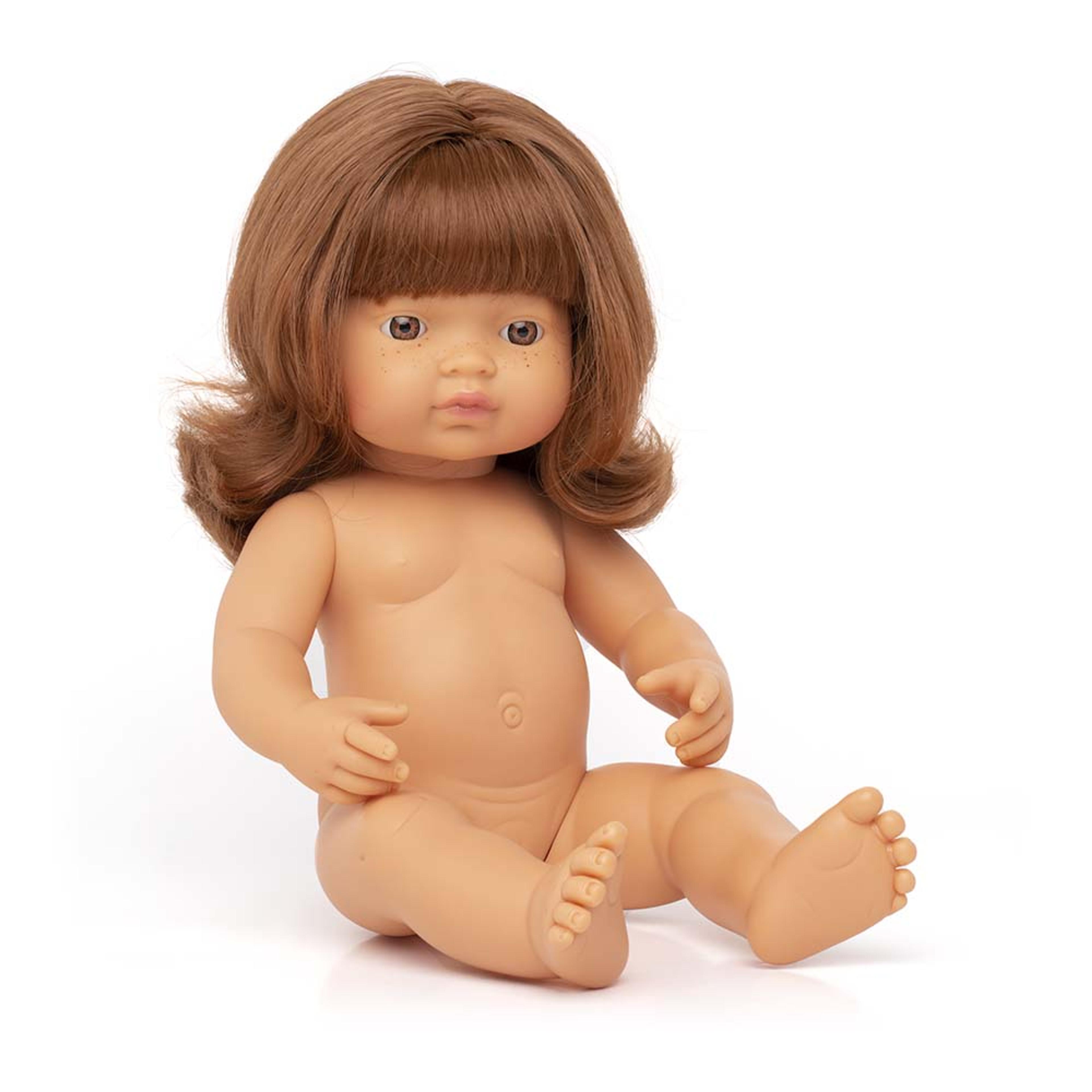 miniland Baby Doll Caucasian Girl with Down's Syndrome