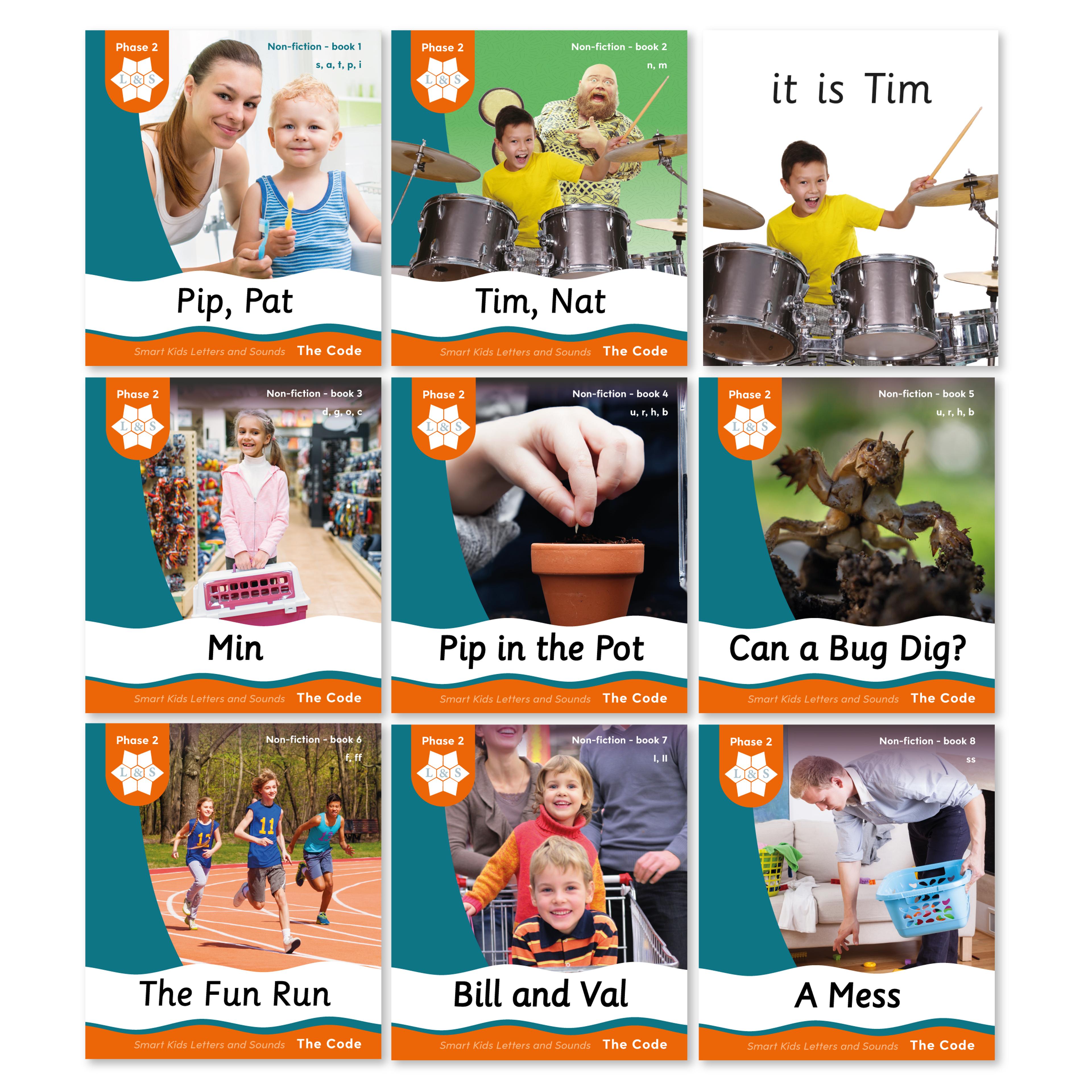 SMART KIDS Non-Fiction Books - Phase 2 - Pack of 8