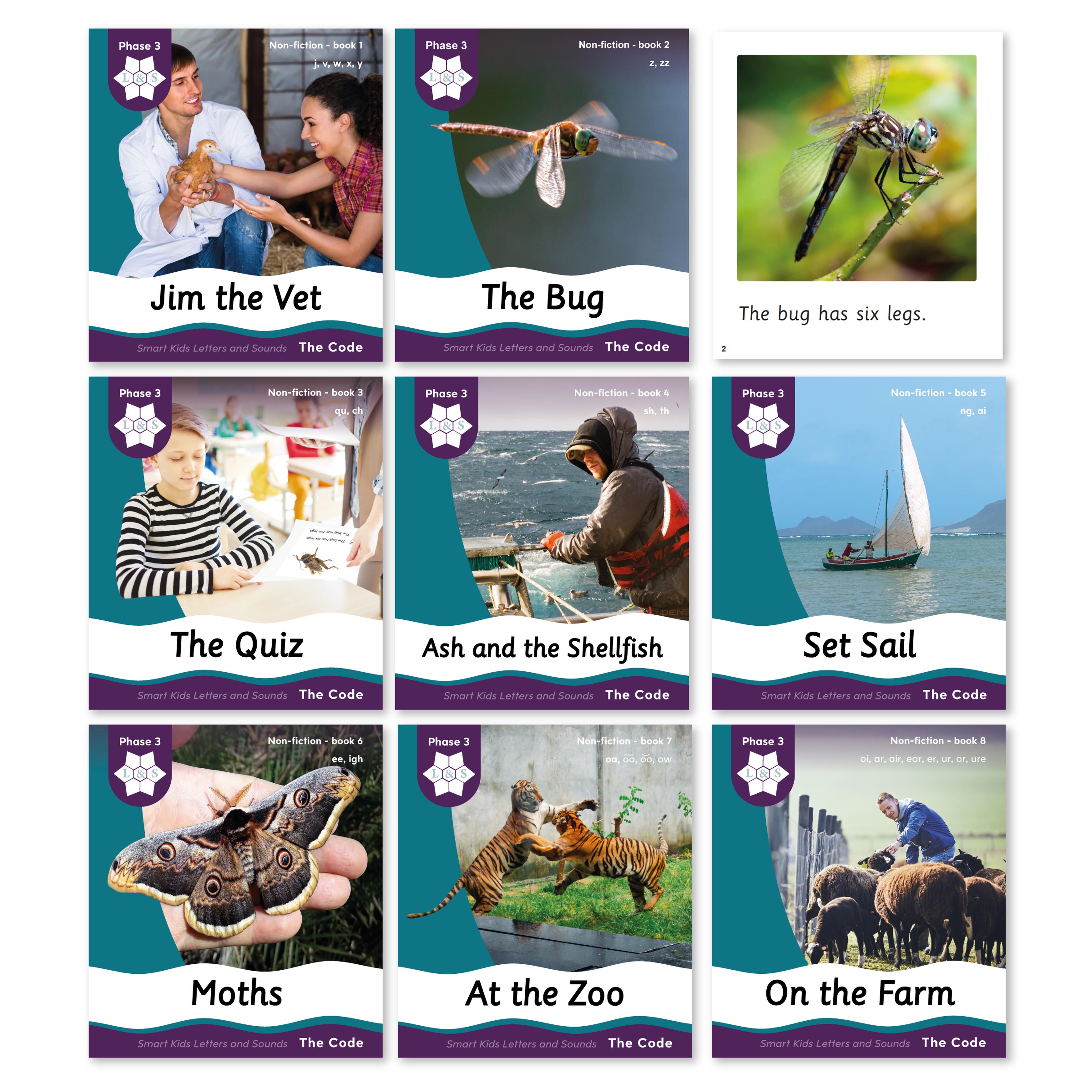 SMART KIDS Non-Fiction Books - Phase 3 - Pack of 8