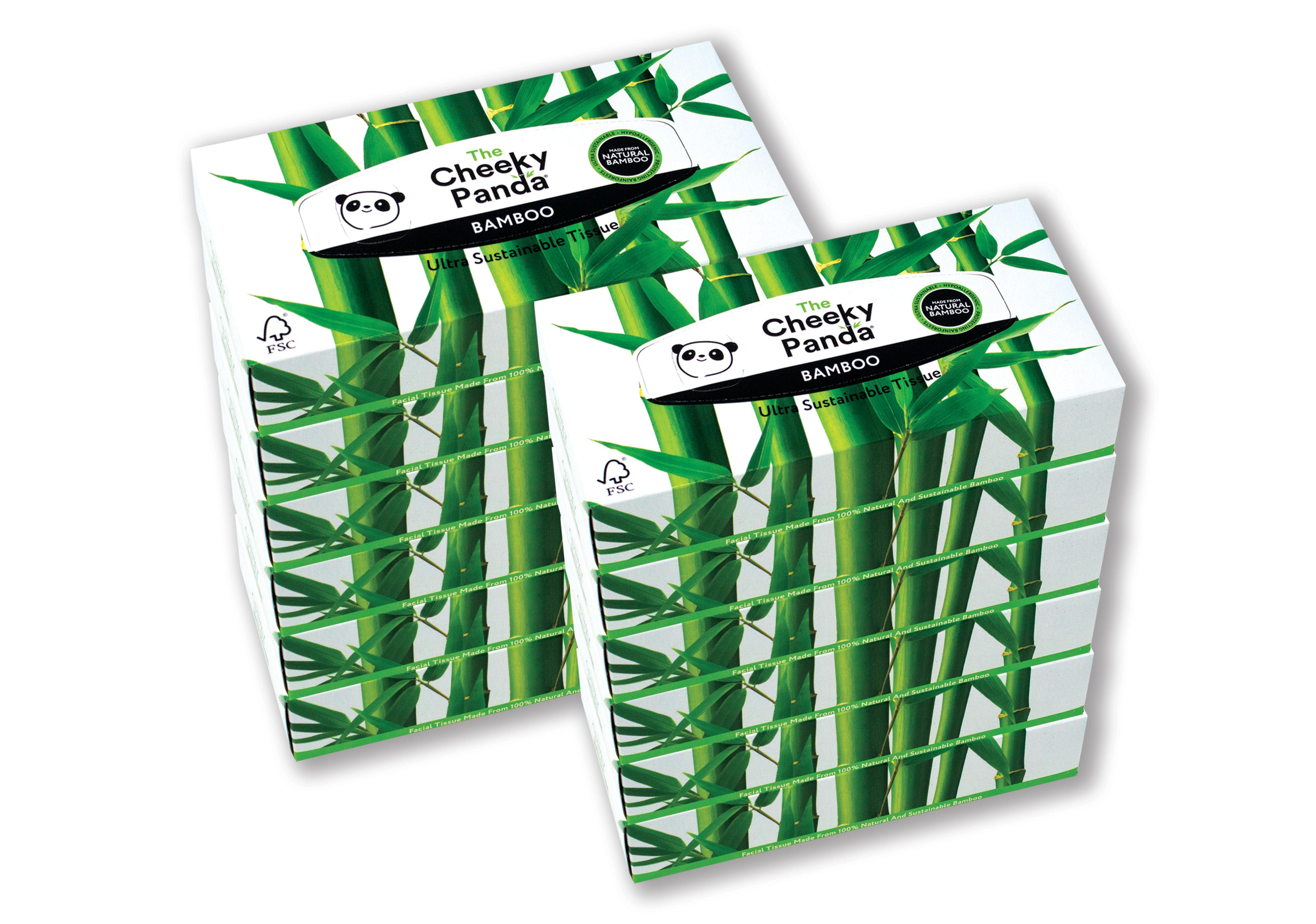 Cheeky Panda Facial Tissues - Pack of 12