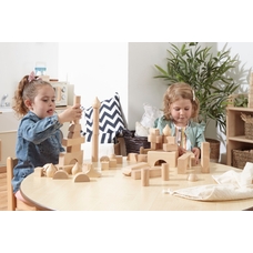 Wooden Architectural Construction Blocks from Hope - 52 Piece 