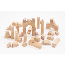 FSC Wooden Architectural Construction Blocks from Hope - 52 Piece 