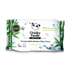 Cheeky Panda Biodegradable Baby Wipes - Pack of 64