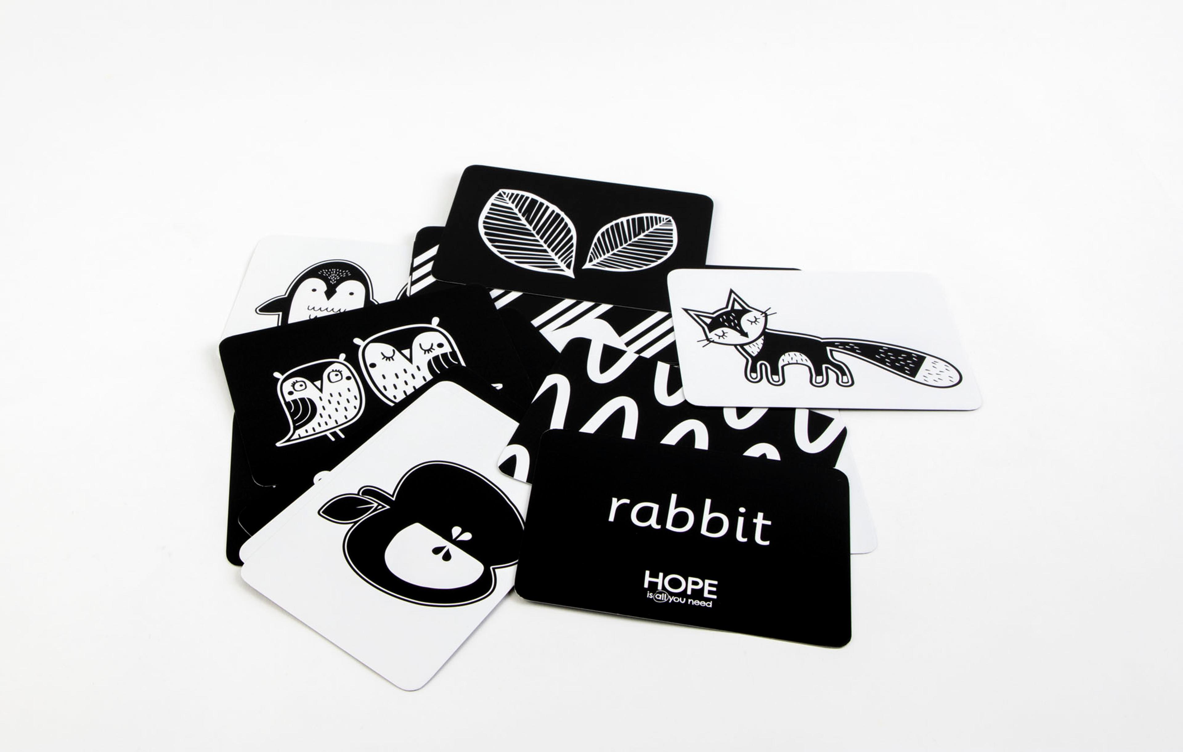 Black and White Sensory Flashcards from Hope Education