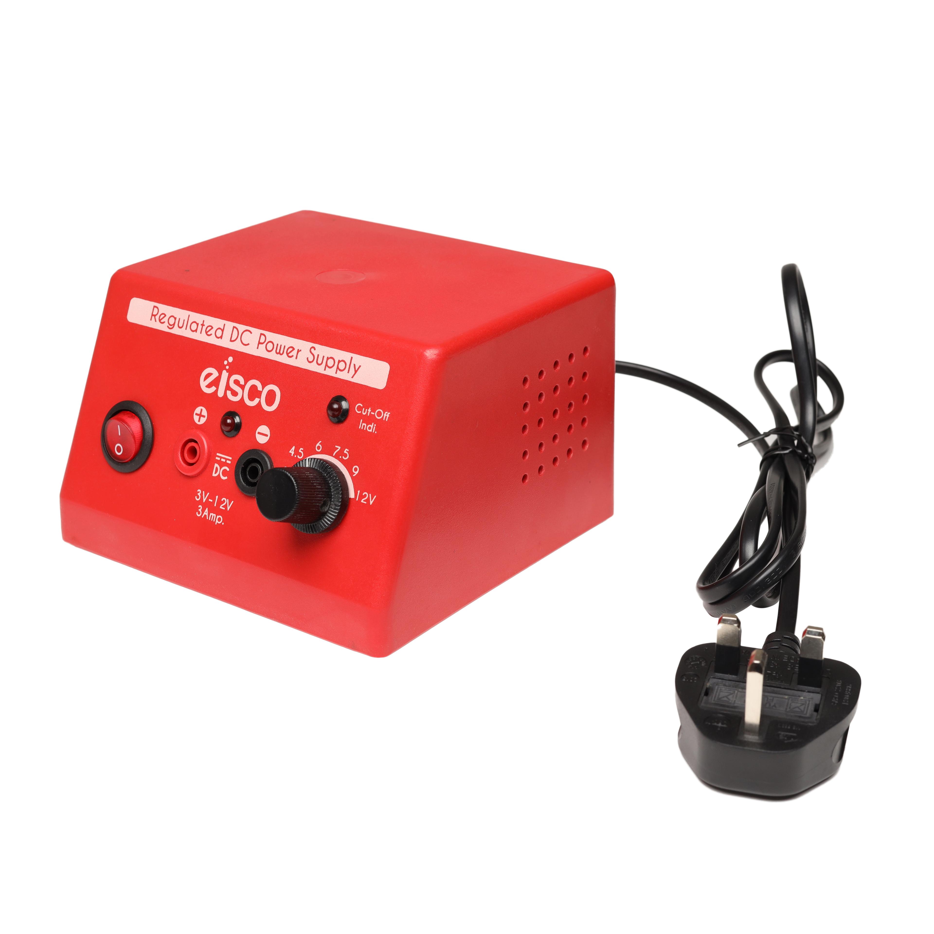 eisco Regulated DC Power Supply - 3V-12V/ 3.0 A