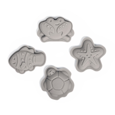 BIGJIGS Toys Silicone Sand Moulds - Pack of 4