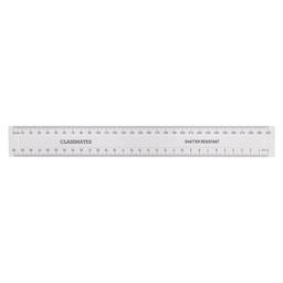 Moran Ruler Classmates Shatter Resistant Ruler - Clear - 300mm/30cm - Pack of 10 ...