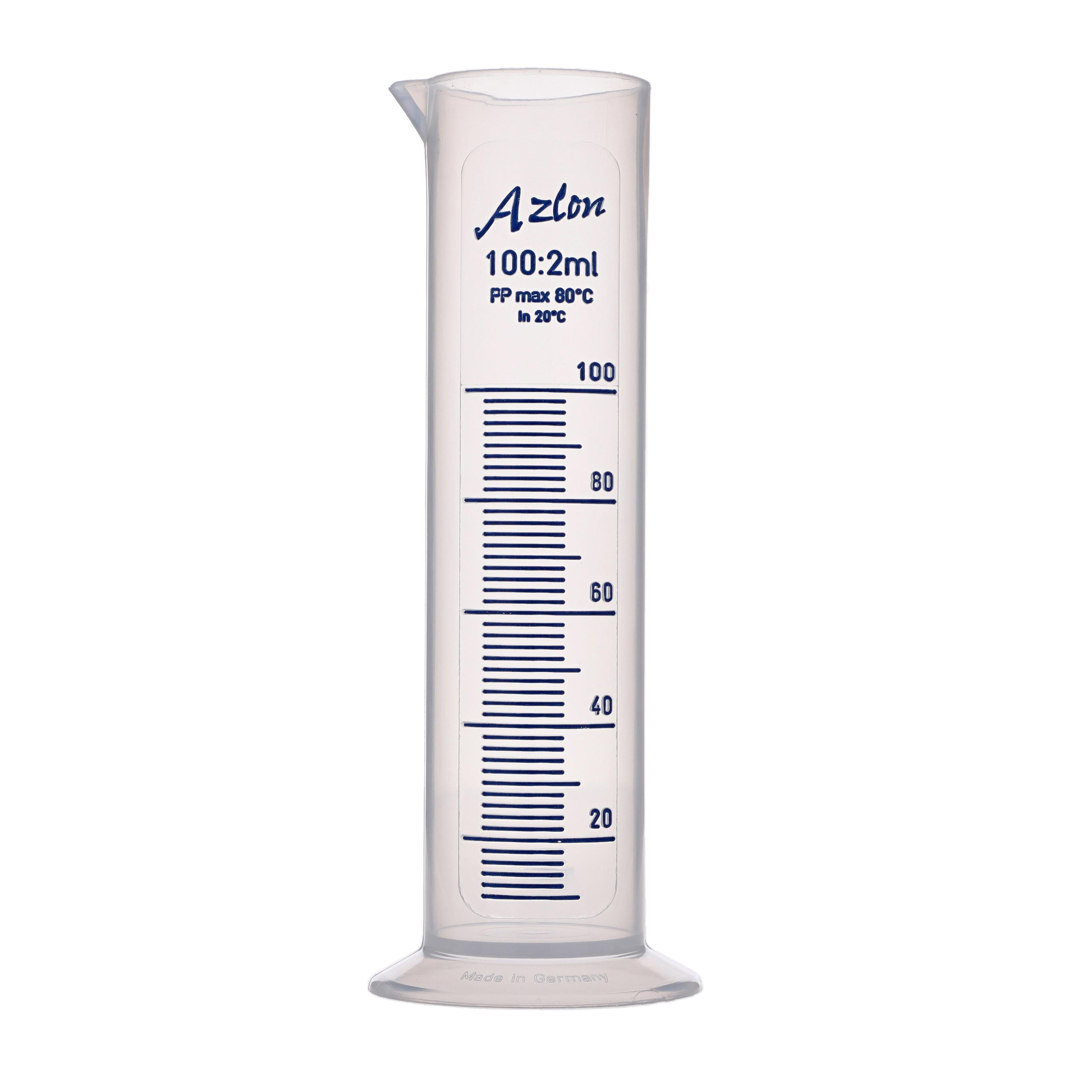 AZLON Measuring Cylinder - Squat Form - 100ml - Pack of 5