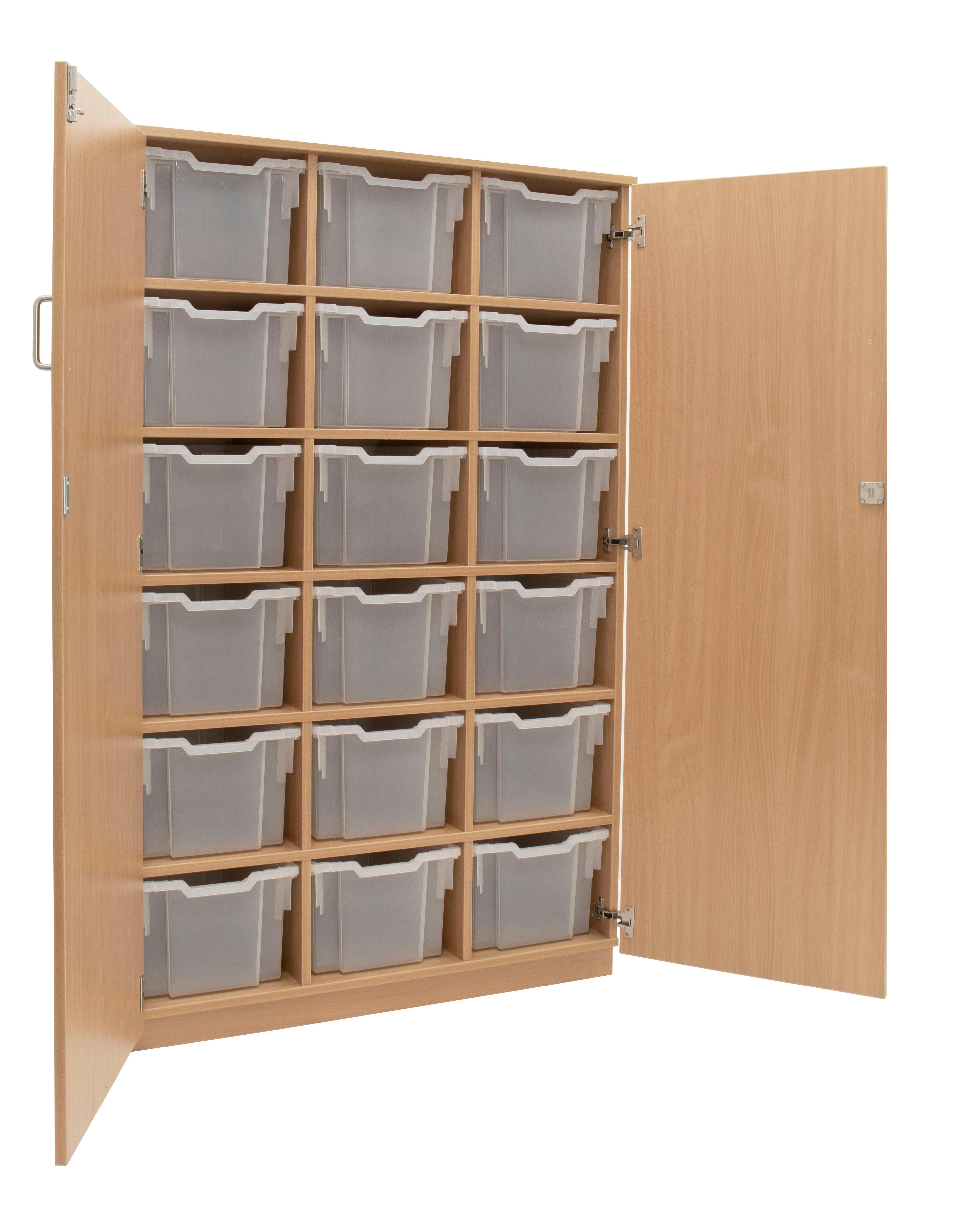GALT Lockable Storage Unit with 18 Extra Deep Trays