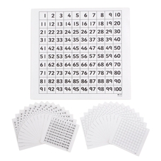 Class Number Square Pack of 30