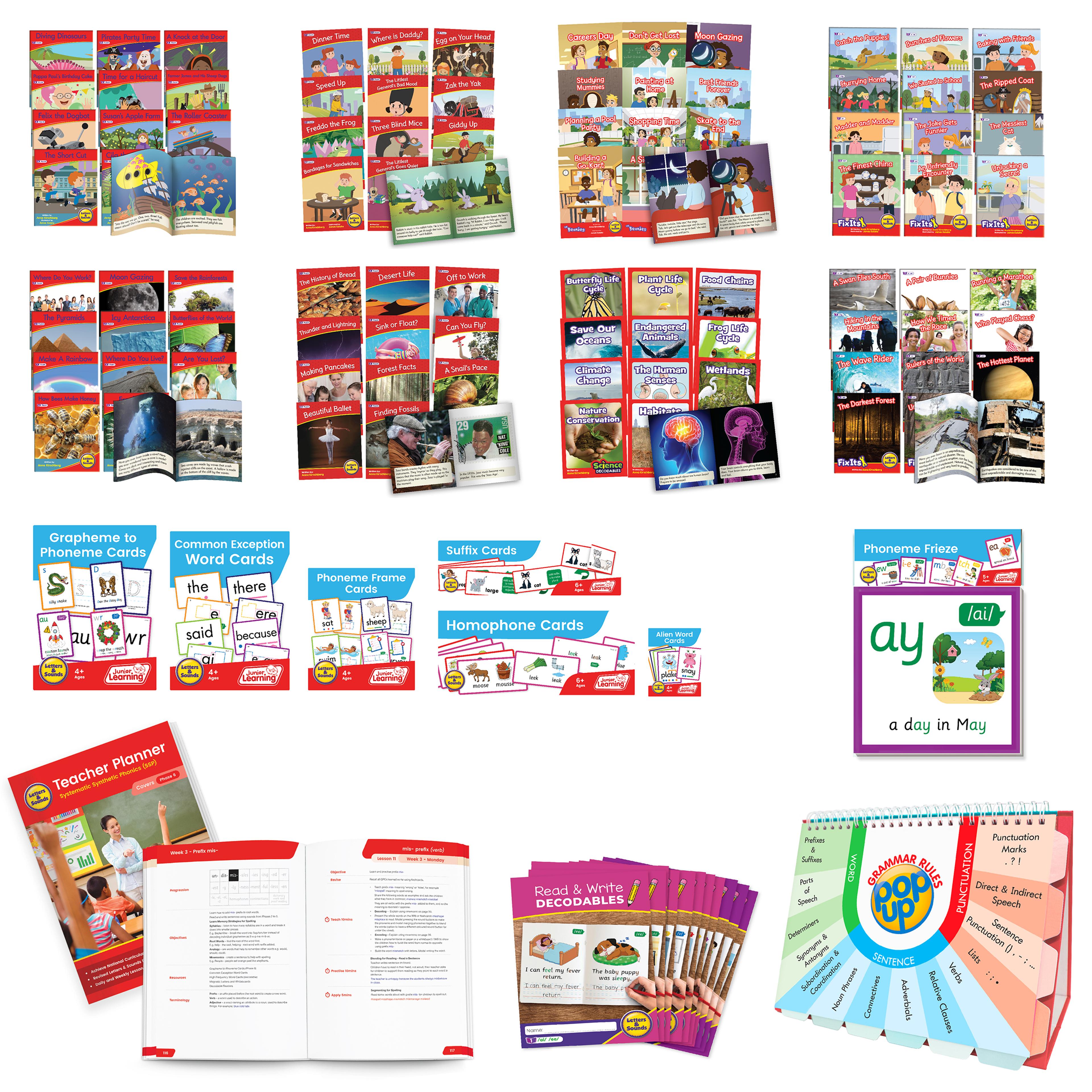 Junior Learning Letters and Sounds SSP: Single Phonics Kit - Year 2