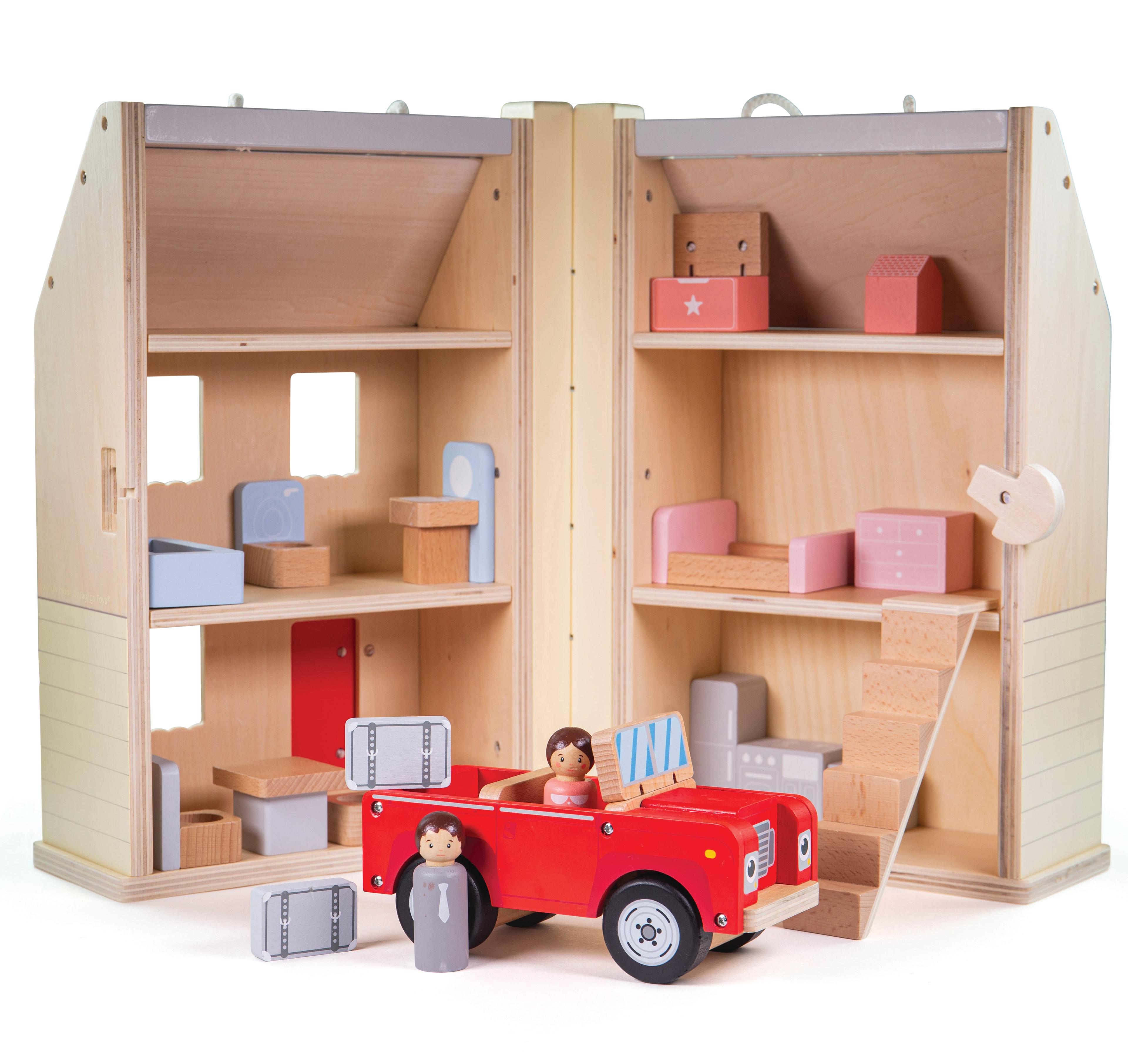 BIGJIGS Toys  Folding Dolls House Set