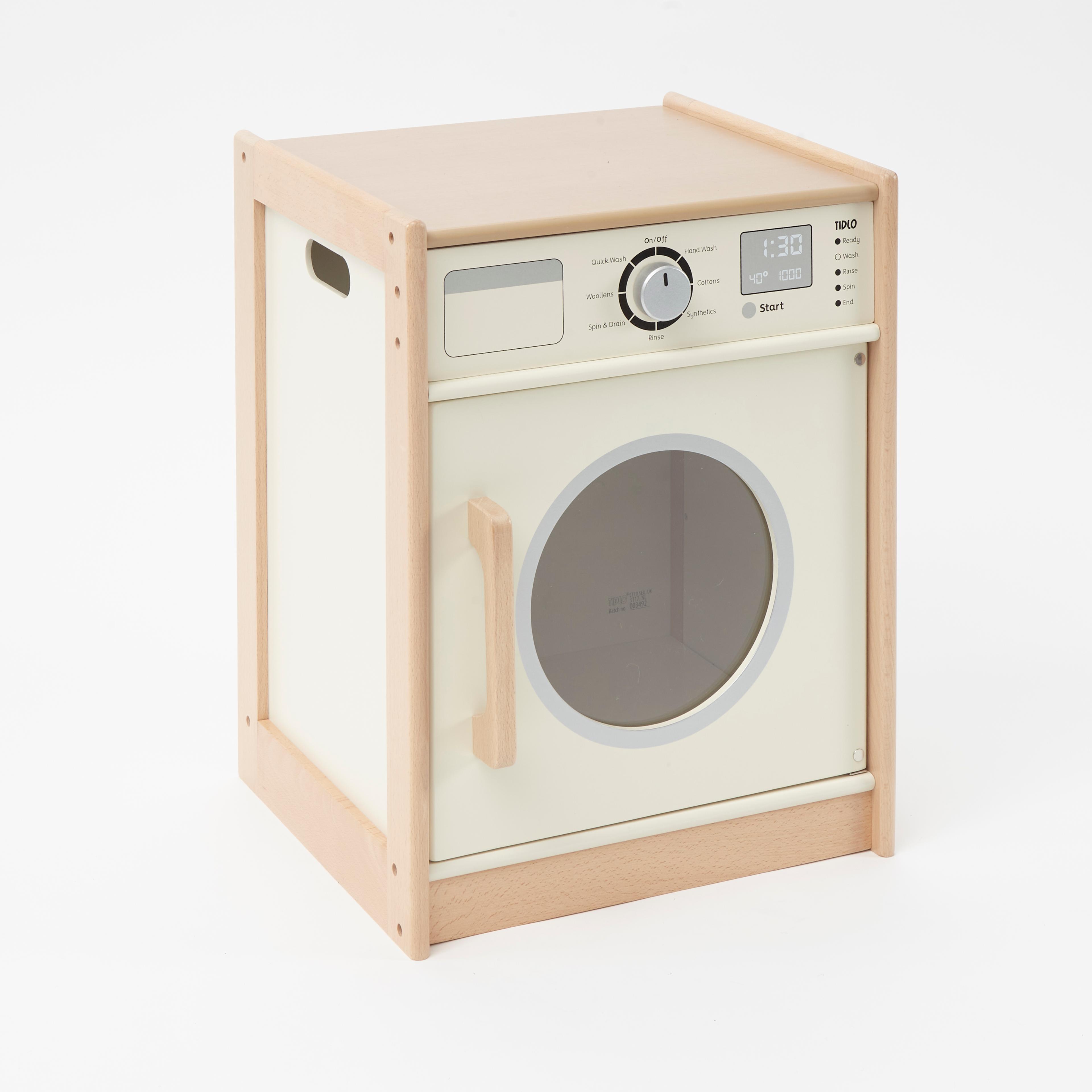 TIDLO White Wooden Washing Machine