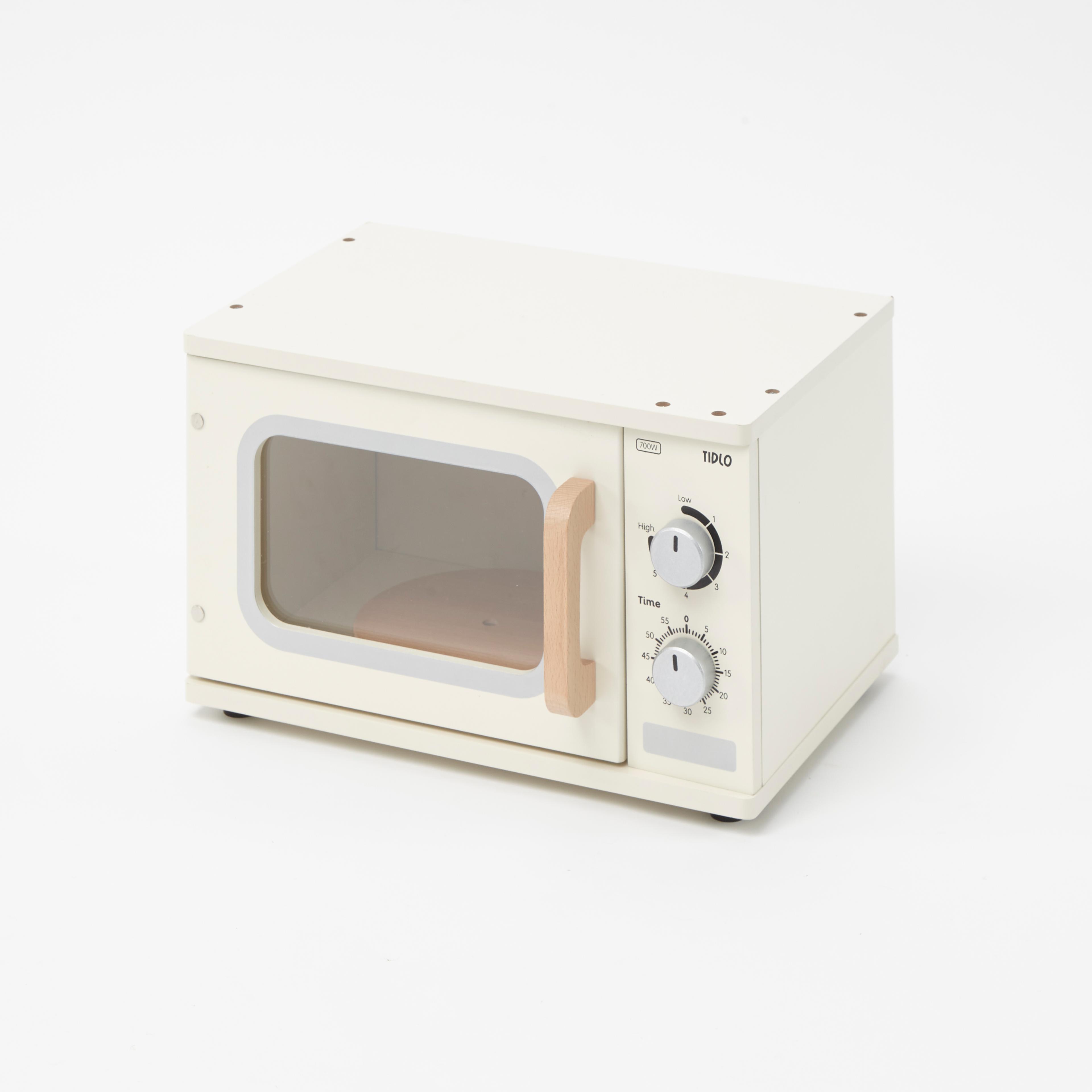 TIDLO White Wooden Microwave
