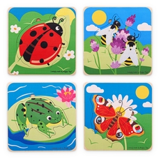 Bigjigs Toys Lifecycle Layer Puzzles - Pack of 4
