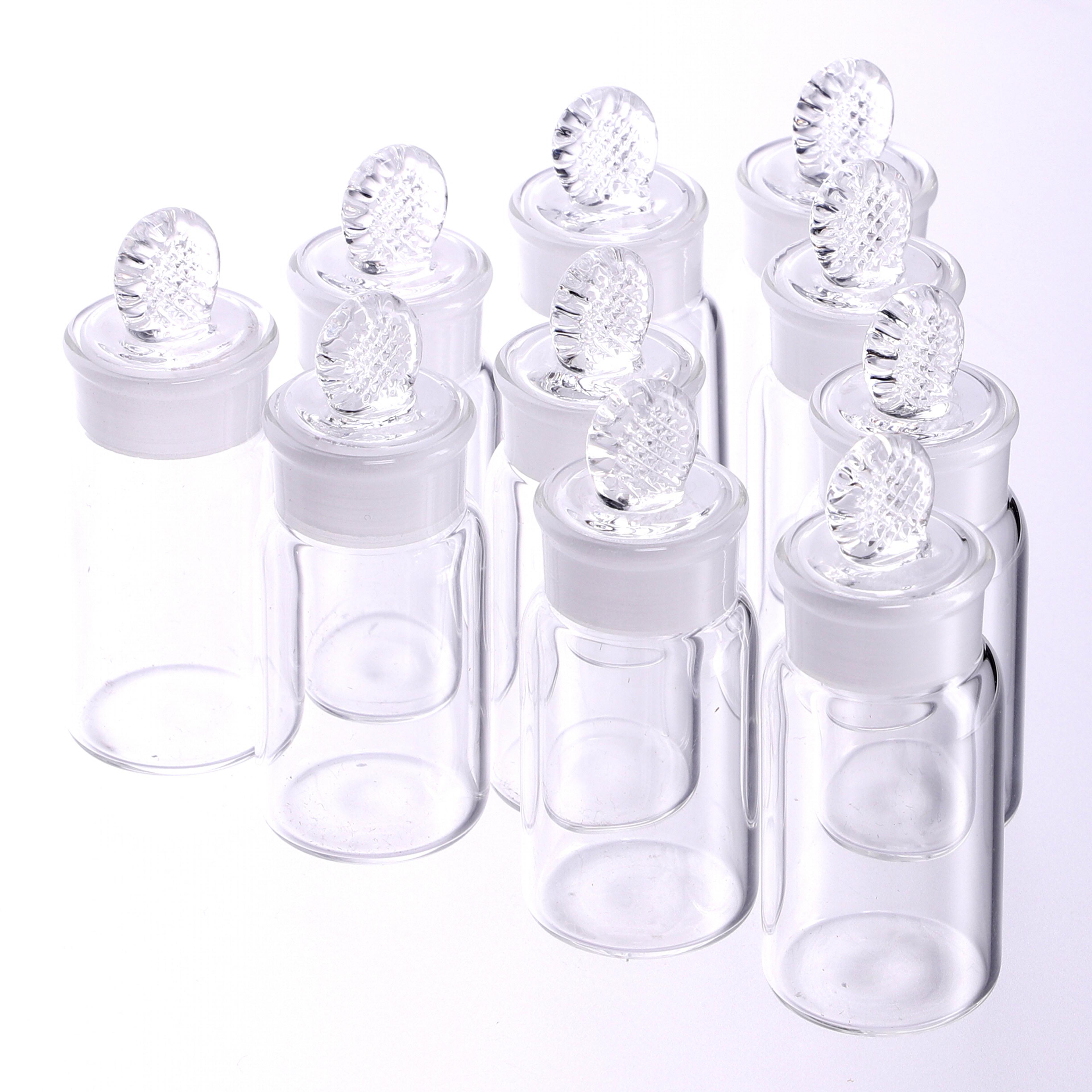 Clear Glass Weighing Bottles - Pack of 10