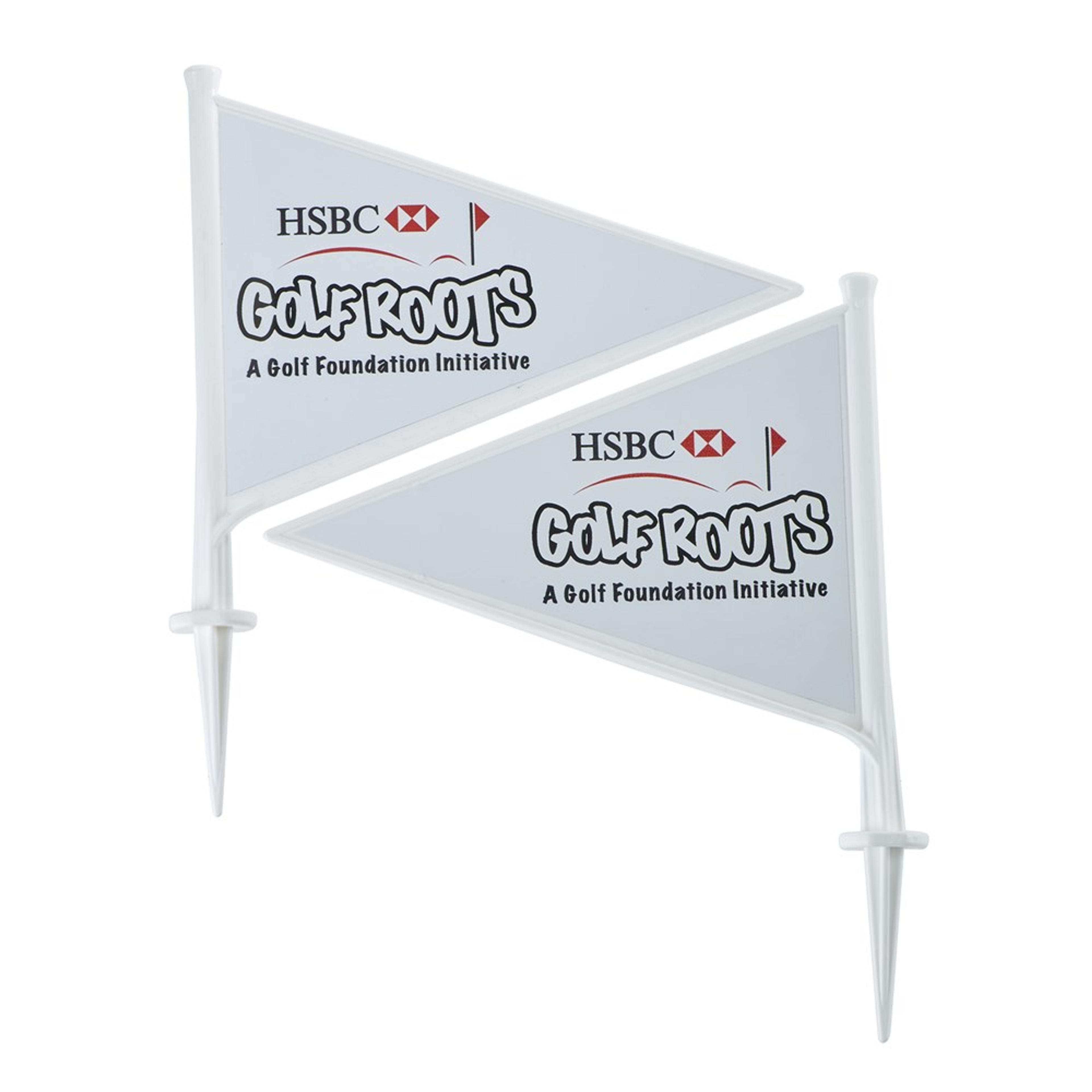 White Golf Flag