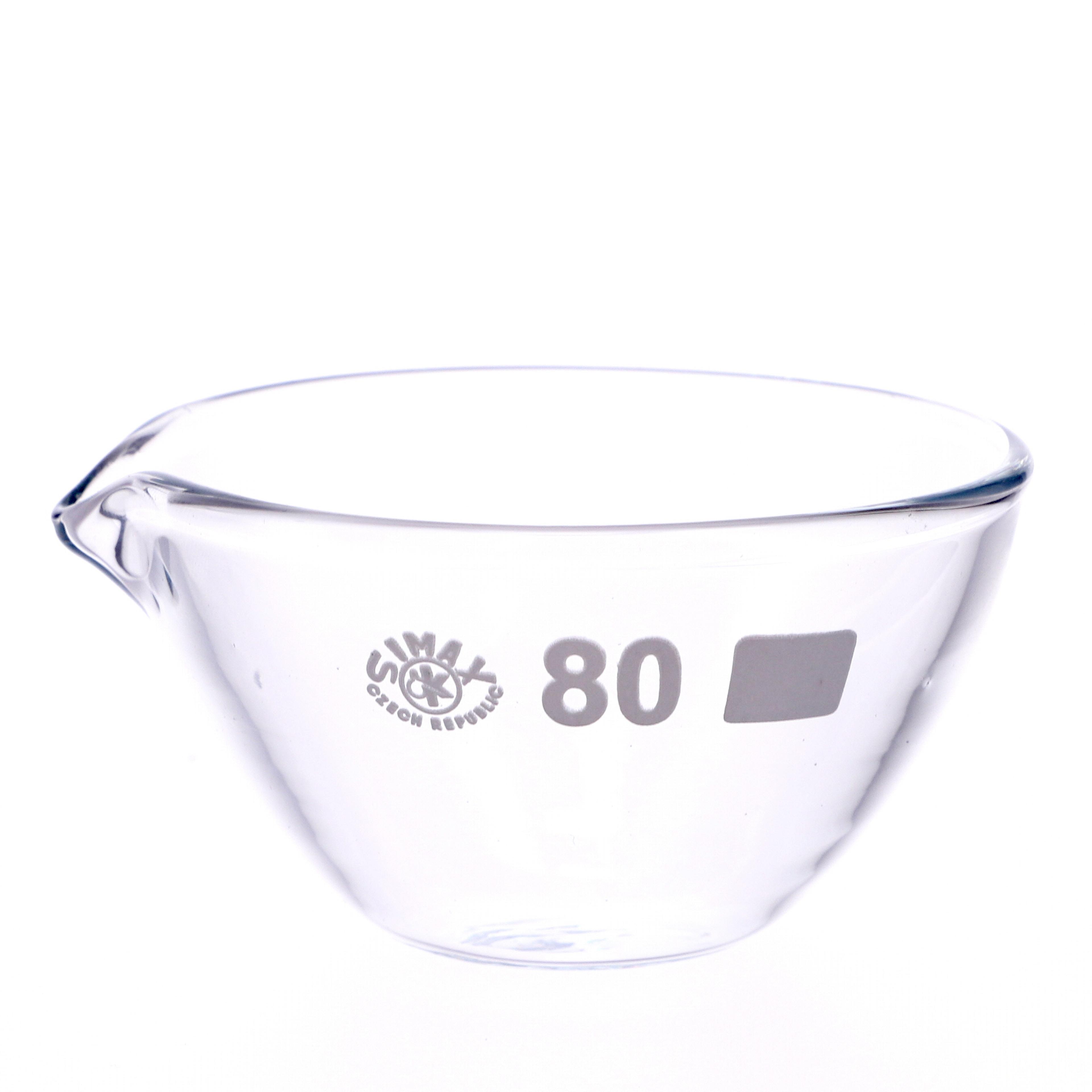 Simax Flat Bottom Glass Evaporating Basin - 80mm/90ml - Pack of 10