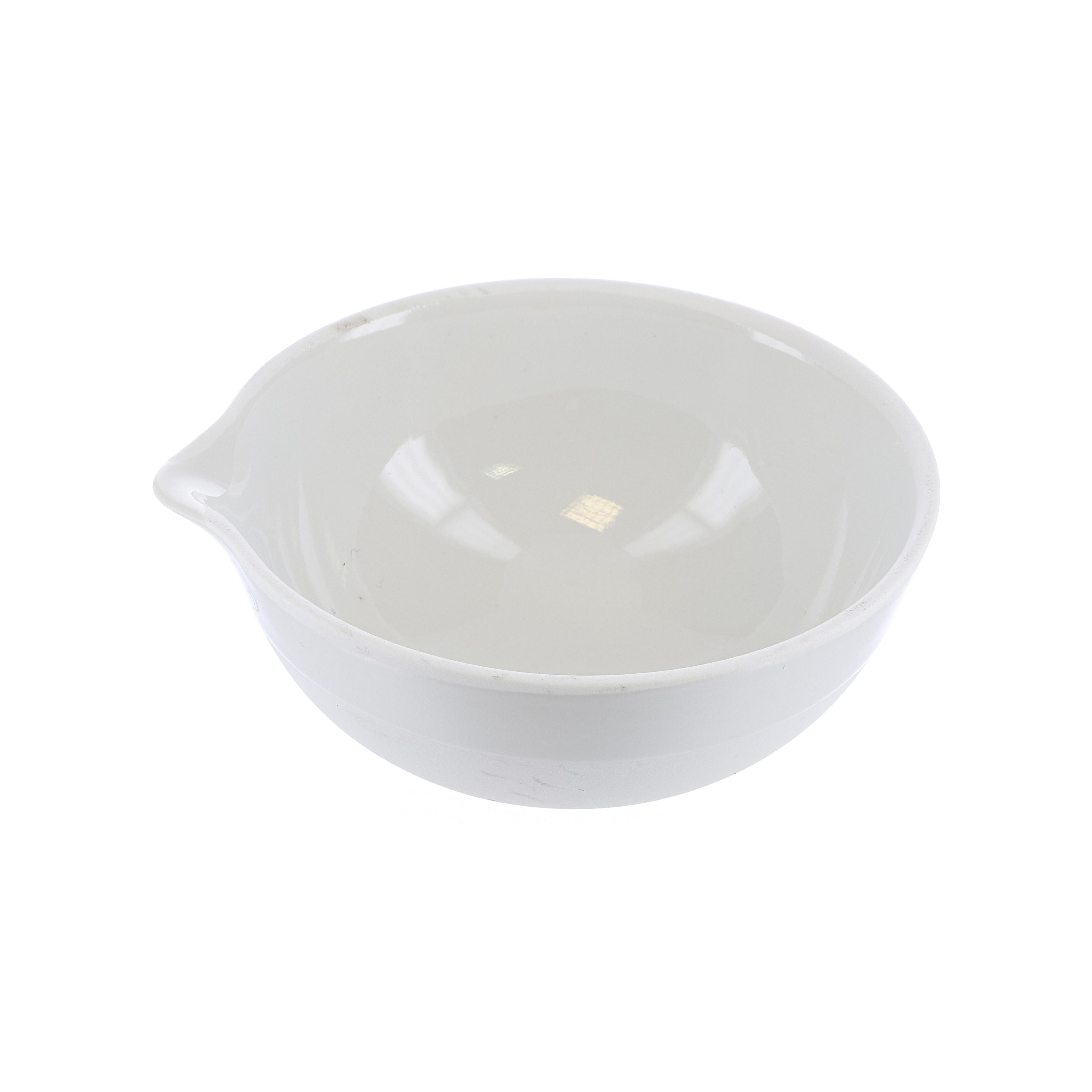 Shallow Round Bottom Porcelain Evaporating Basin - 81ml/107ml - Pack of 5