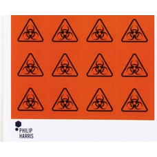 Philip Harris Hazard Warning Labels - Biohazard - Pack of 96 Stickers