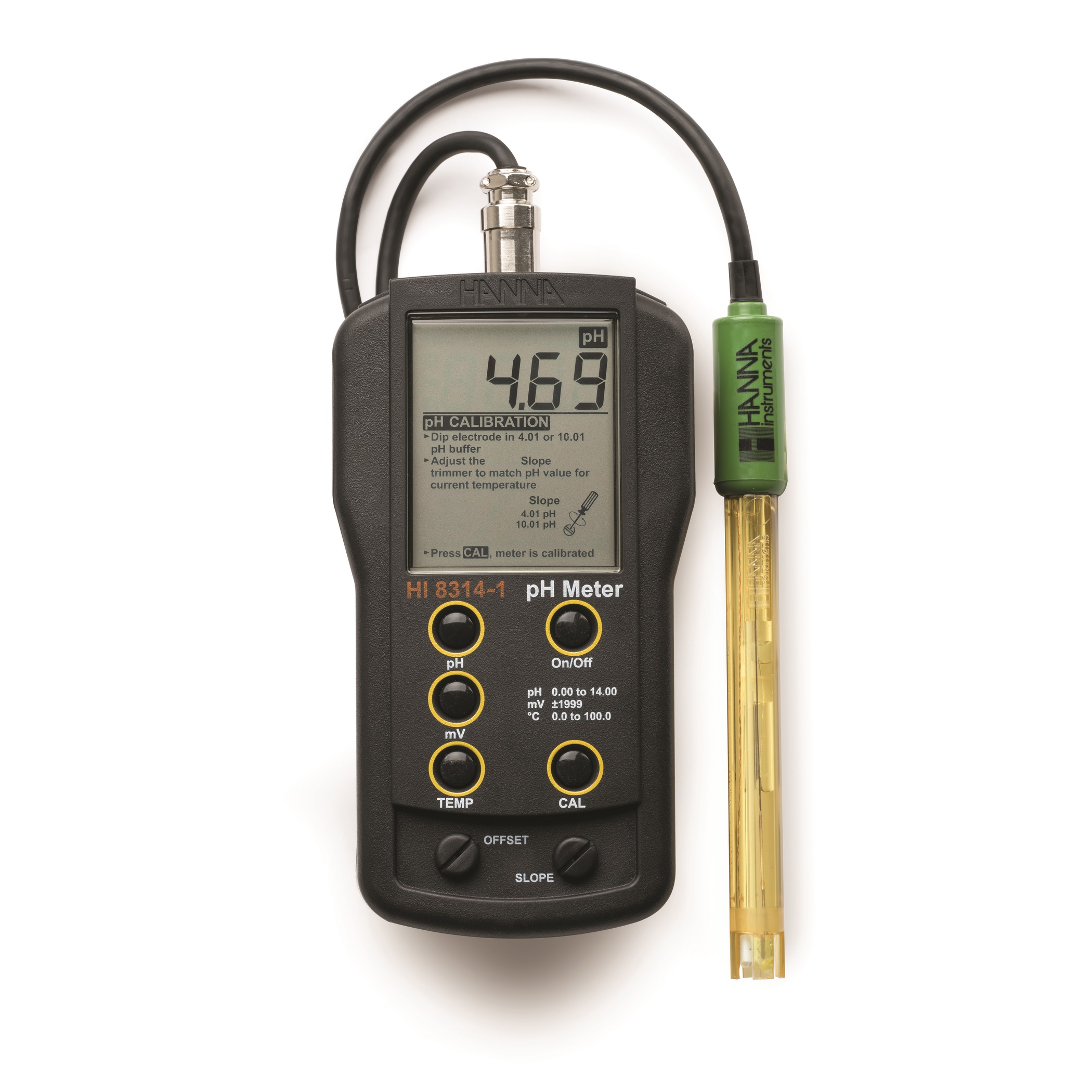 Testeur digital de pH Mètre ATC Hanna Checker Plus (HI 98100)