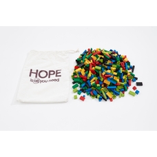 Plastic Construction Bricks in a Bag - from Hope 