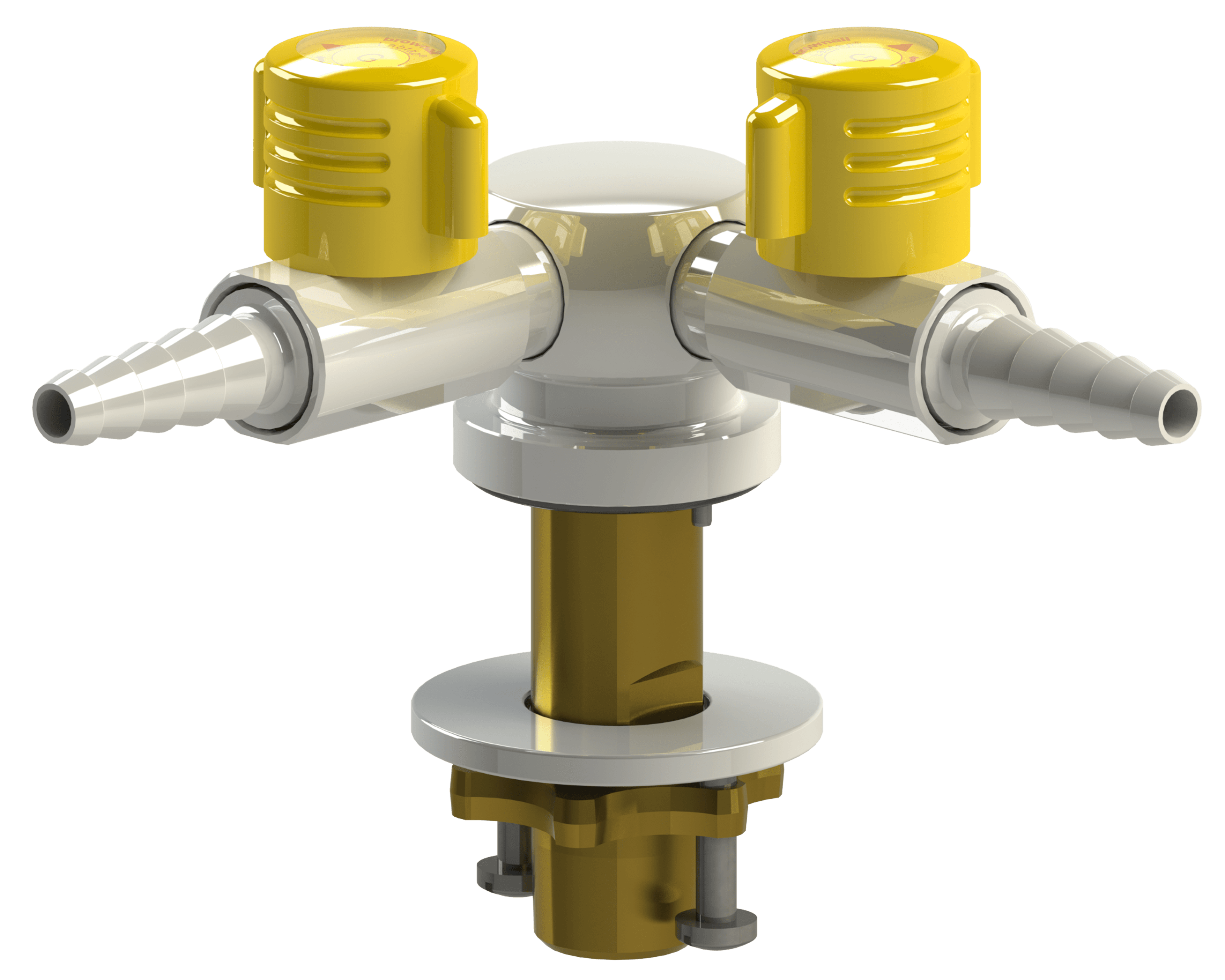 brownall Labtap Lift and Turn Gas Tap - 2 Way 90 Degrees