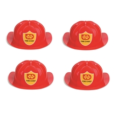 Bigjigs Toys Fire Helmets - Pack of 4