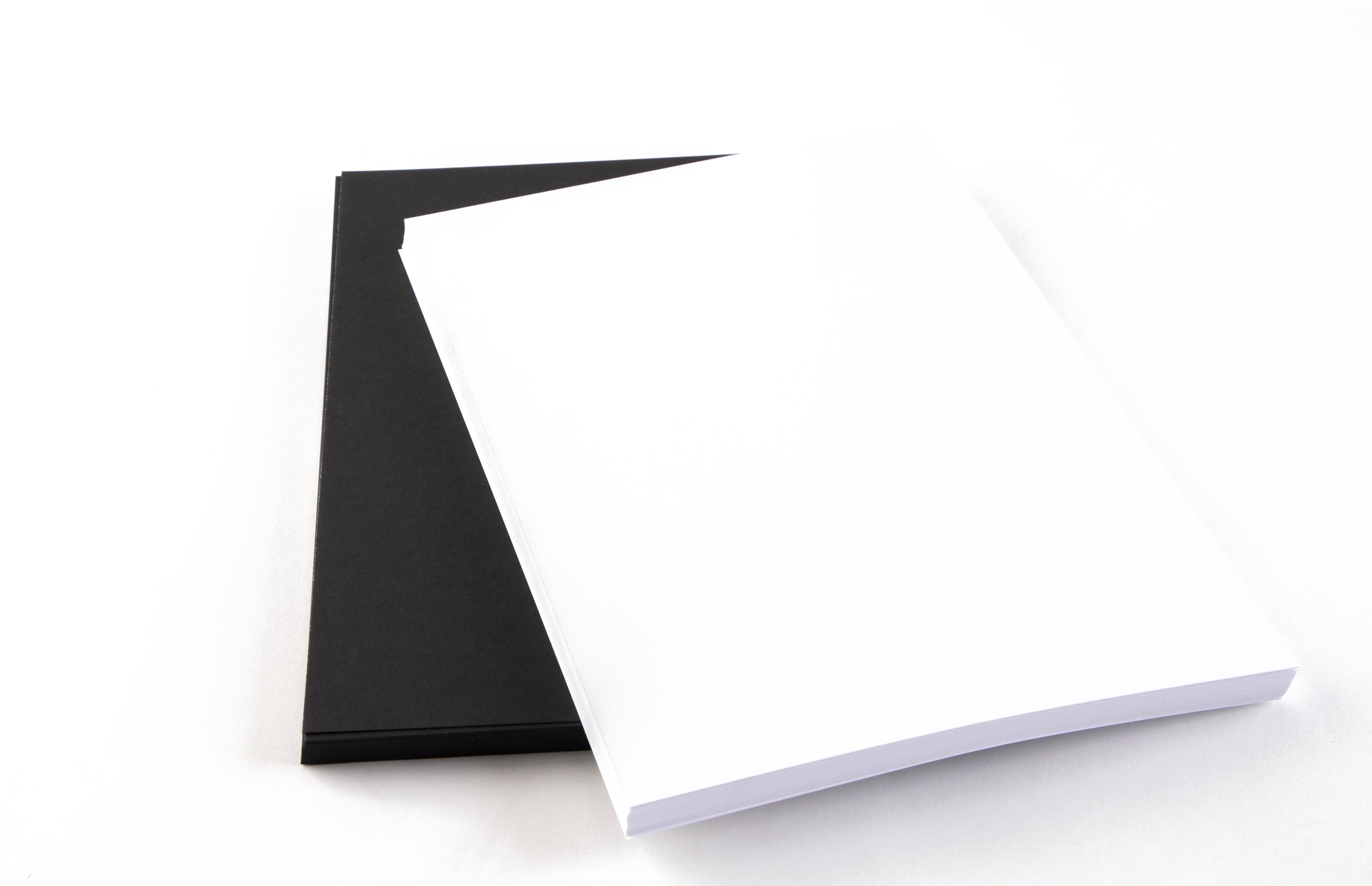 Black and White Card (280 micron) - A4 - Pack of 100