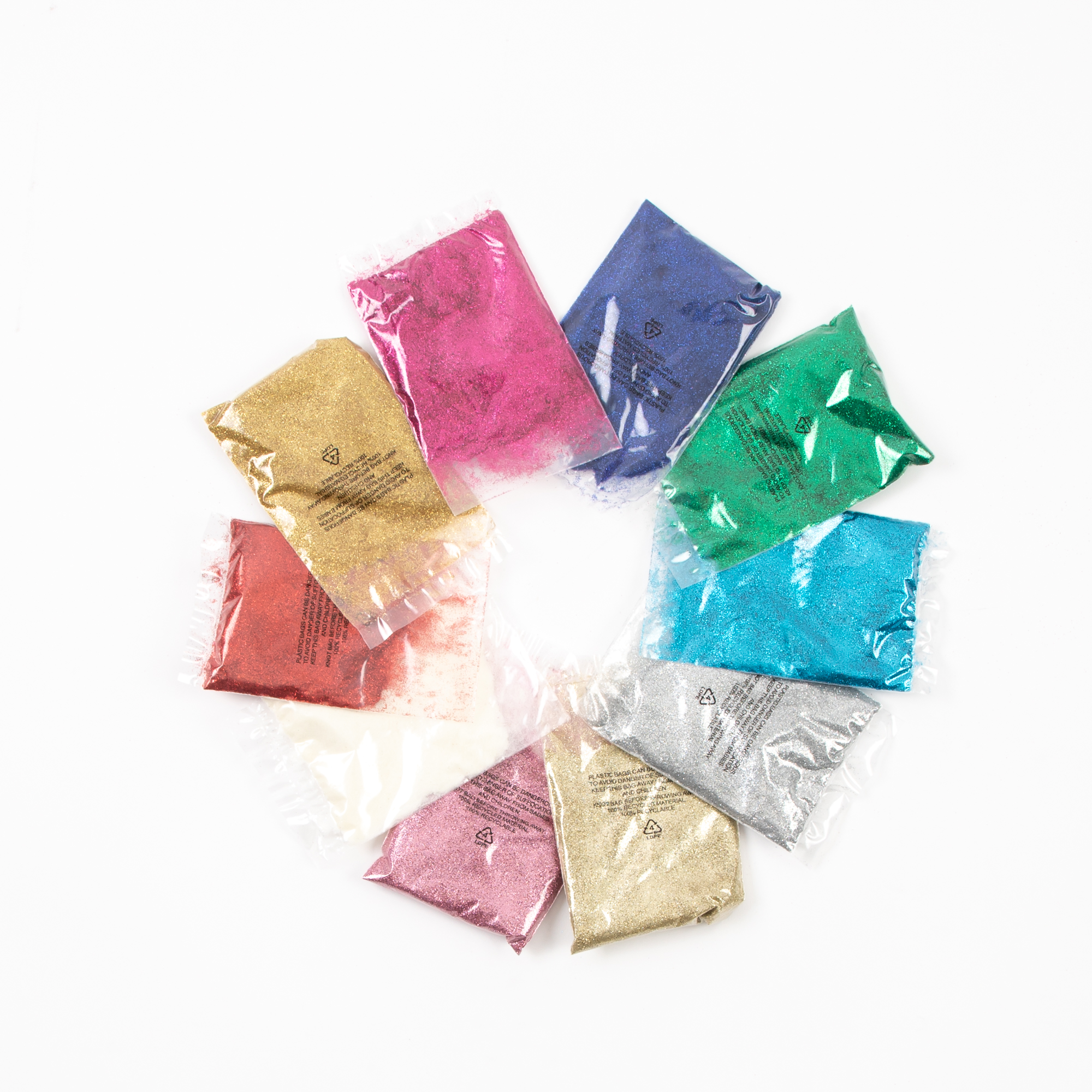 Pack of 10 C/M Eco-Glitter refill bags