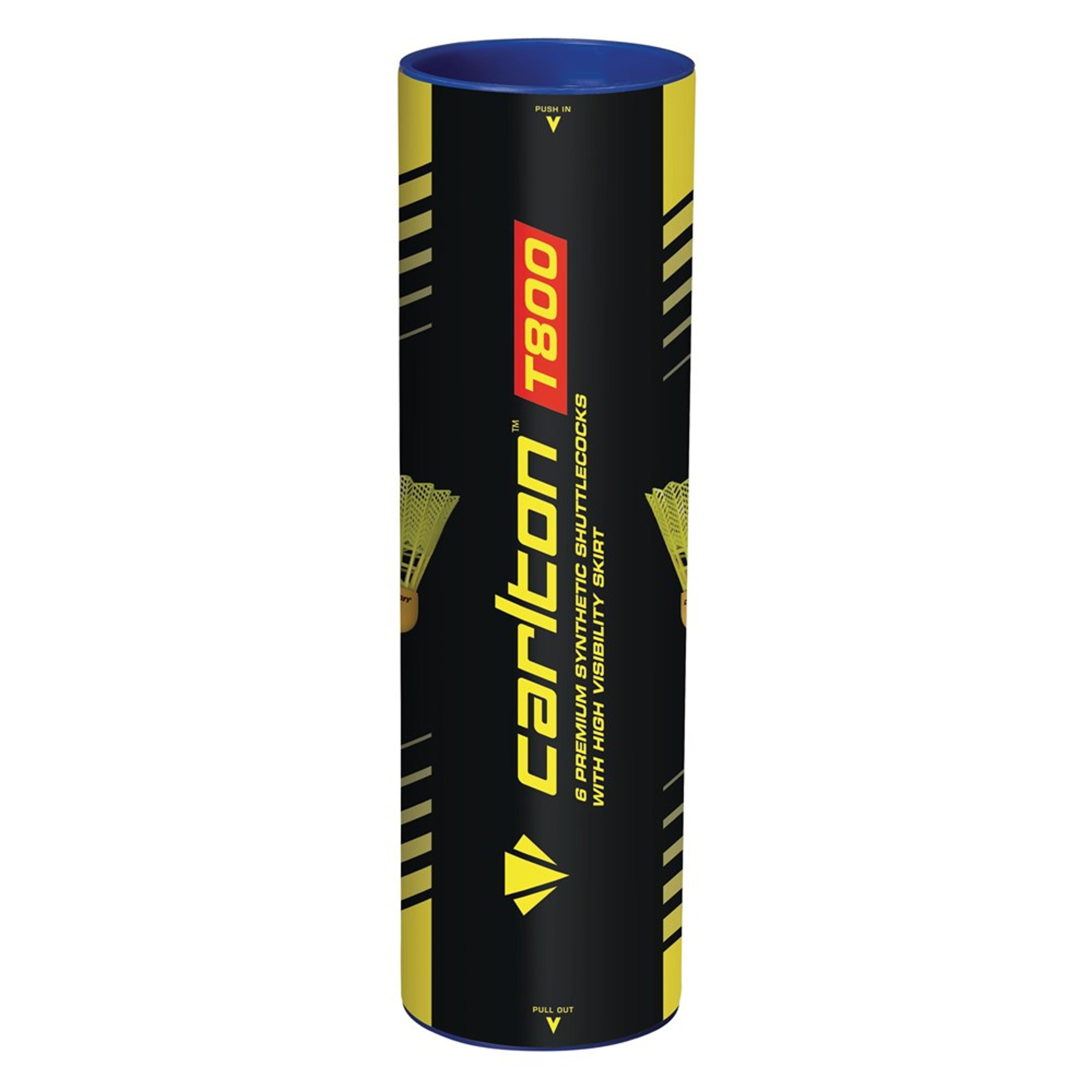 Carlton T800 -  Shuttlecocks - Yellow - Medium - Pack of 6 
