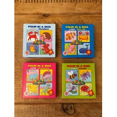 Just Jigsaws Four in a Box - Sea Life, Dinosaur, Insects and Wildlife 